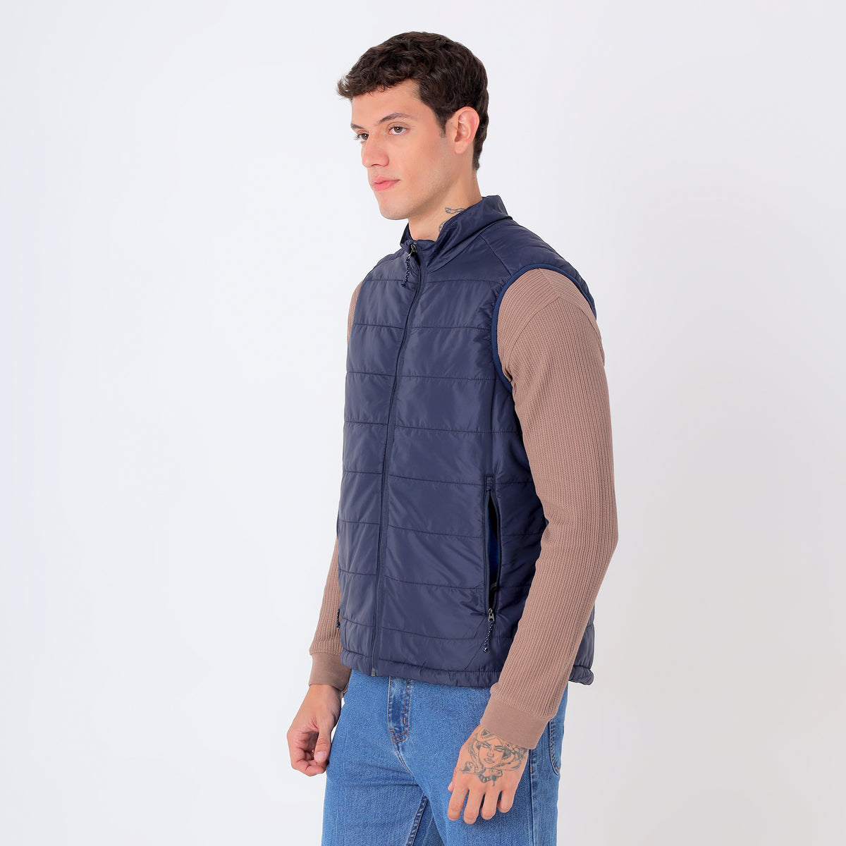 Men's Lightweight Packable Jacket - Water-Repellent (WH200) – Navy-thumbmail-3