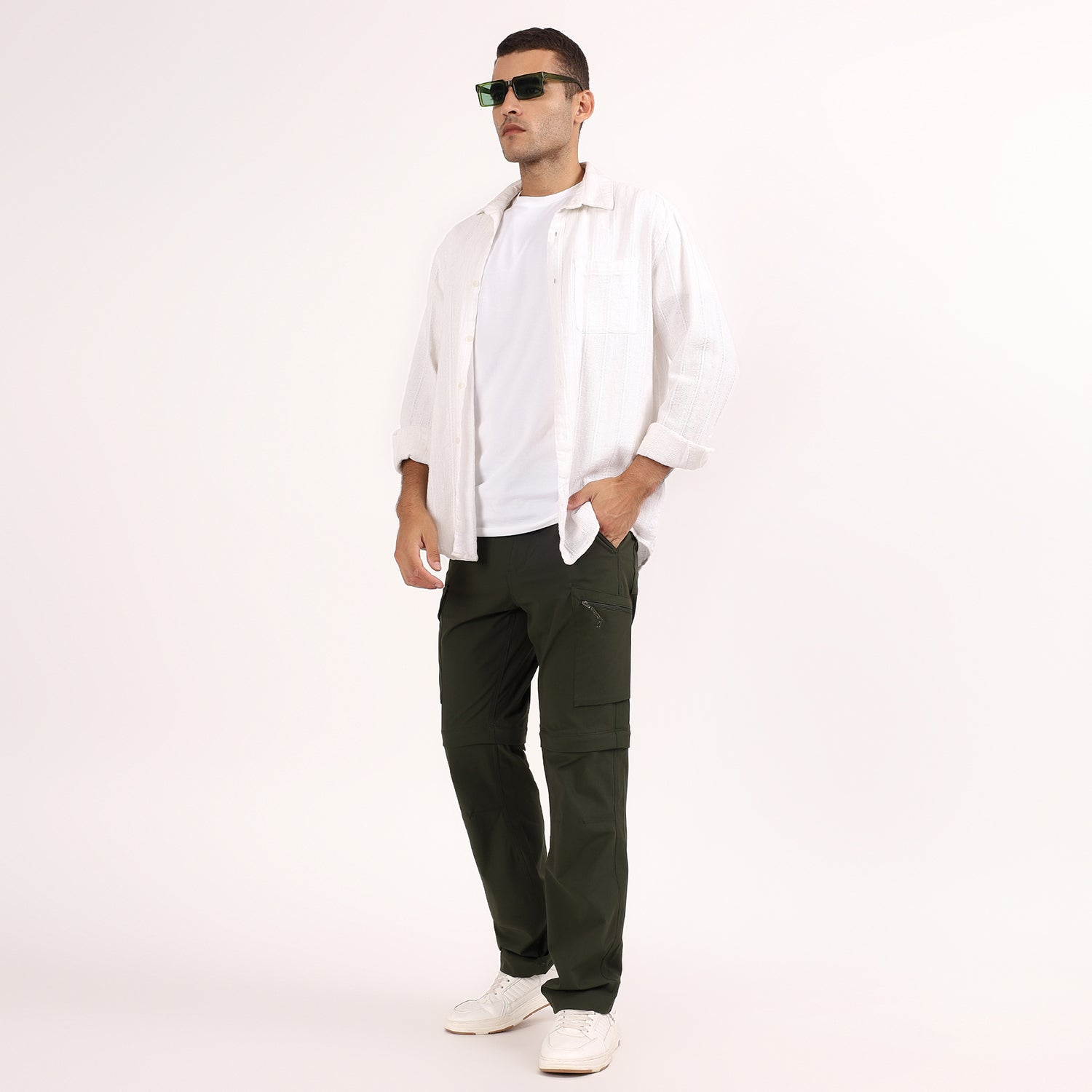 Convertible Cargo Pant Lightweight, Multi-Pocket | AS1000 | Olive-thumbmail-6