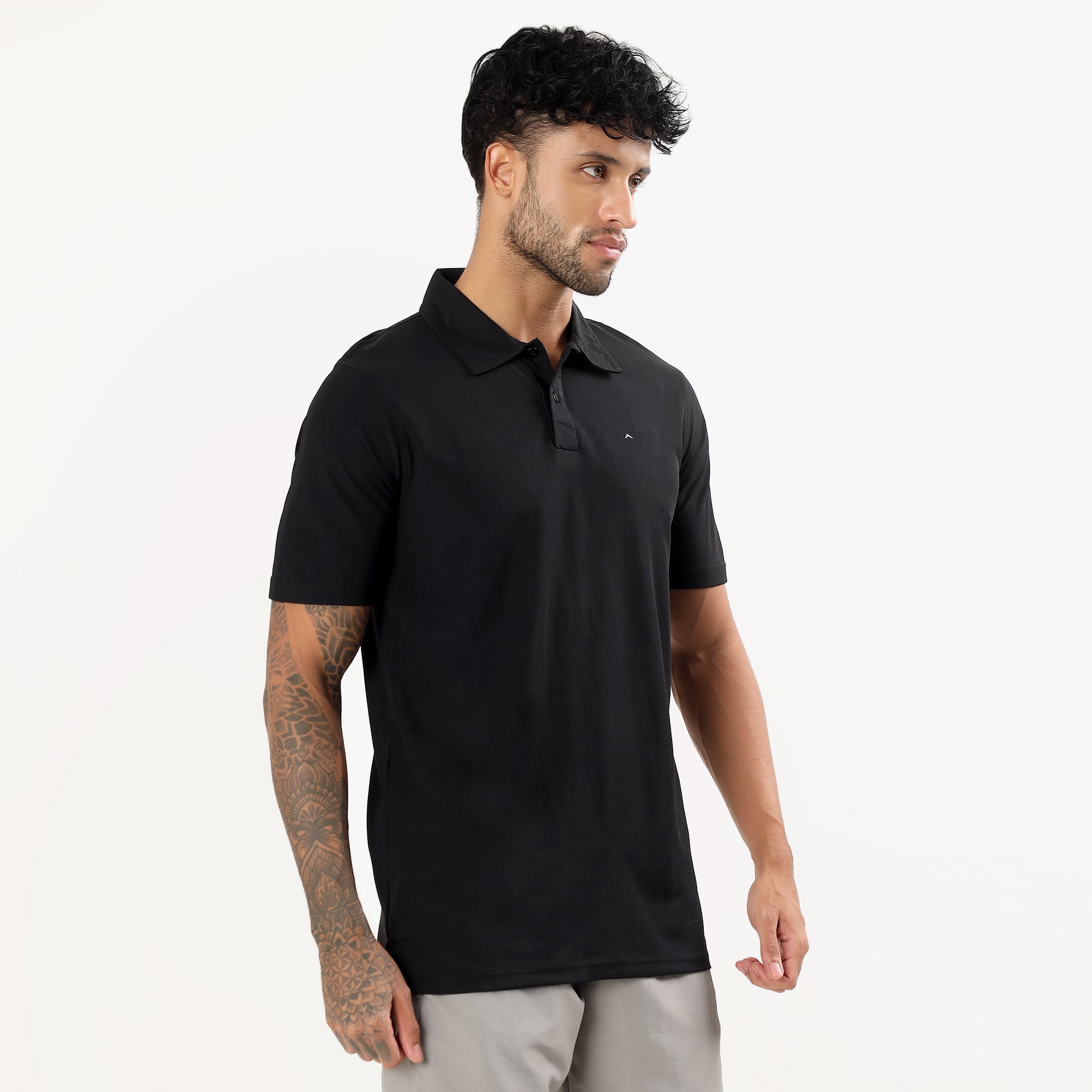 Polo T-Shirt Lightweight, Quick-Dry | ADP101 | Black-thumbmail-5