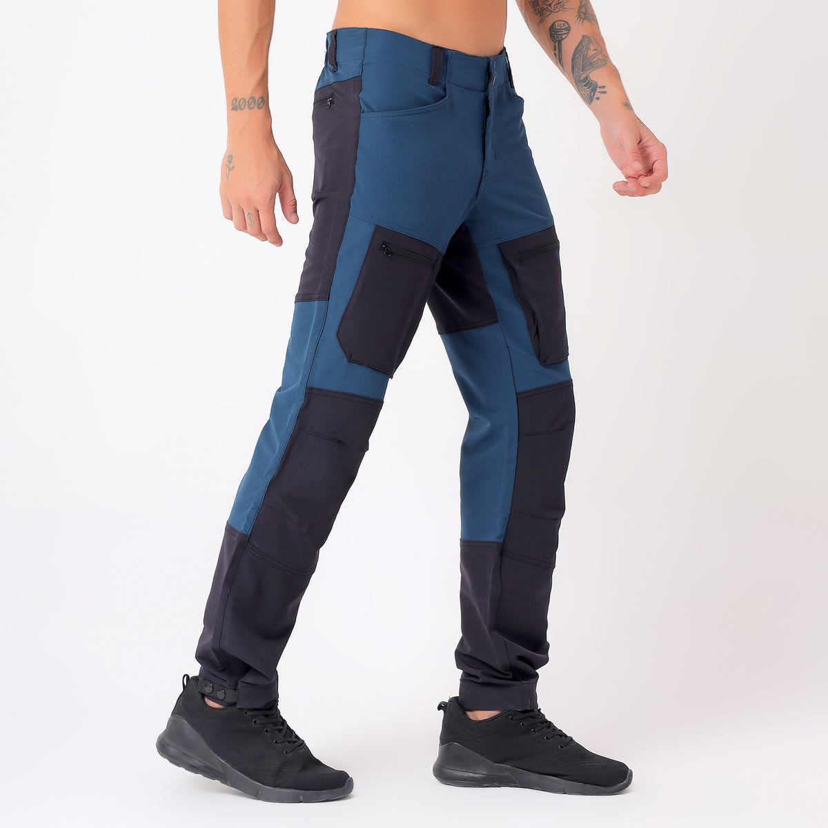 Water-Resistant Cargo Pants with 5 Pockets – EH1101 Blue-thumbmail-5