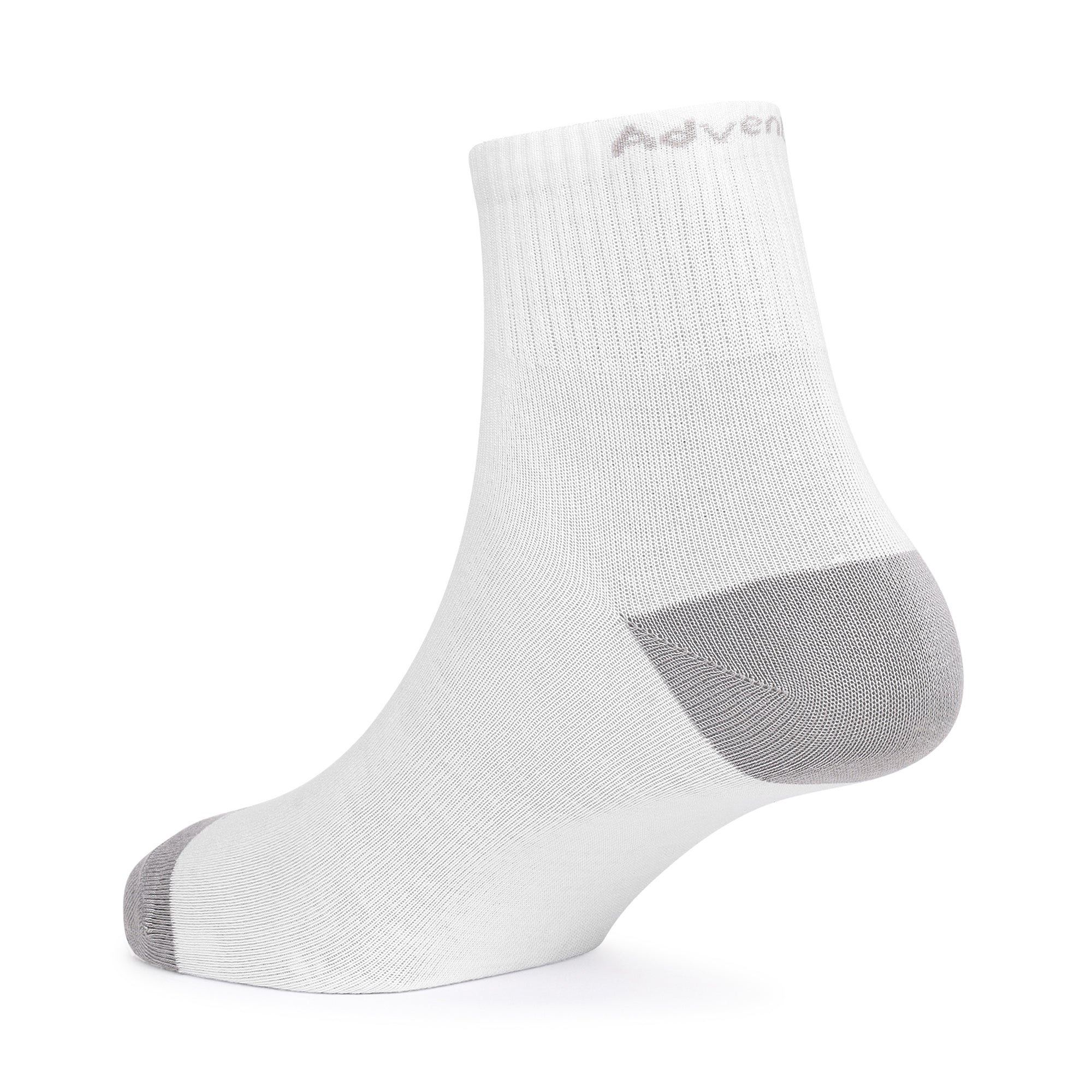 Mid Ankle Cotton Socks - Pack of 2 (BS500) - White - Blue-thumbmail-7