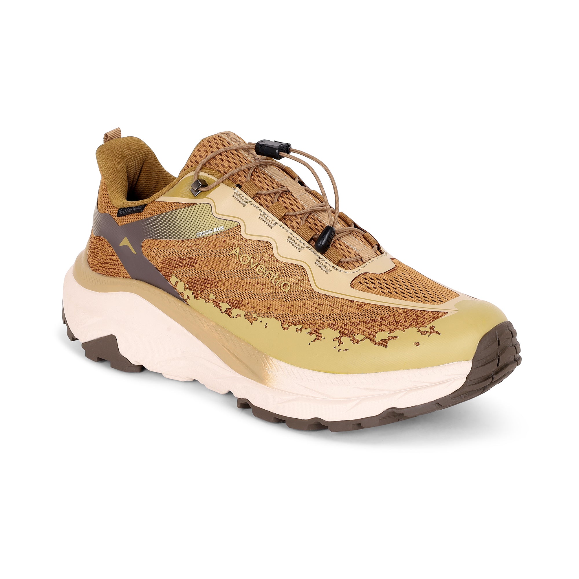 Waterproof Trail Running Ultra Grip Shoes, Quick-Lace (TR2014) – Beige-thumbmail-1