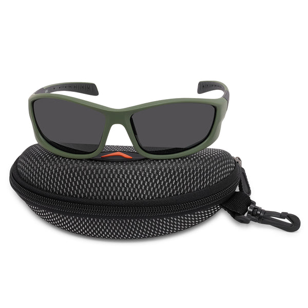 Anti-UV Cat 4 Impact Resistant Hiking Sunglasses – WH1108 – Green-Black