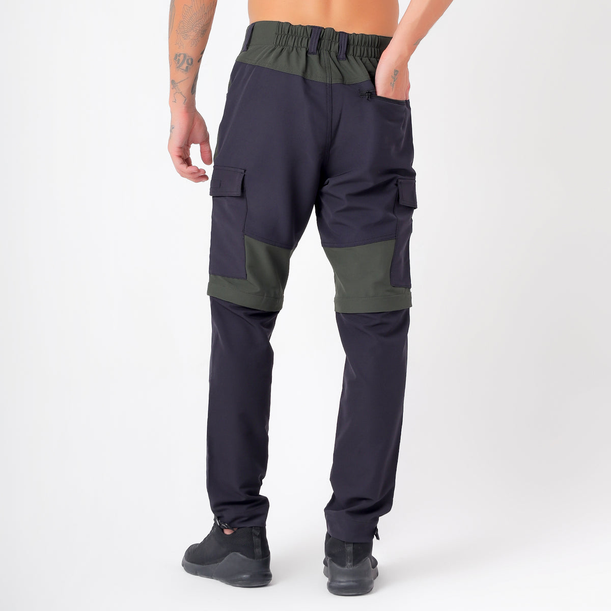 Convertible Cargo Pants with 5 Pockets – Water Resistant (EH1102) Uniform Green-thumbmail-5