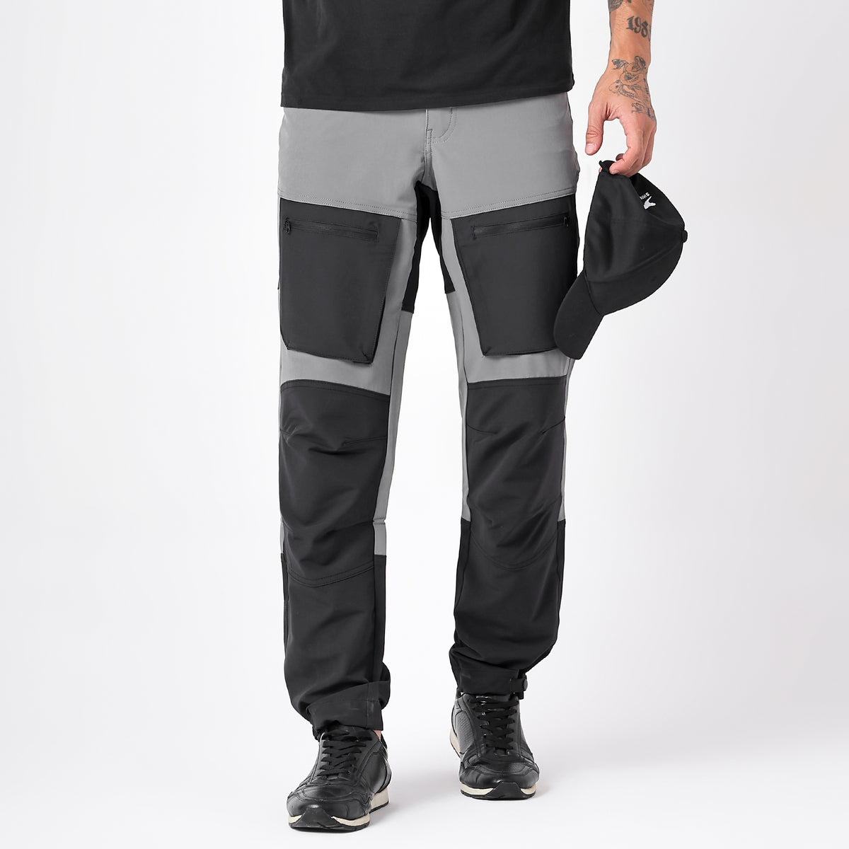 Water-Resistant Cargo Pants with 5 Pockets – EH1101 Grey-thumbmail-7