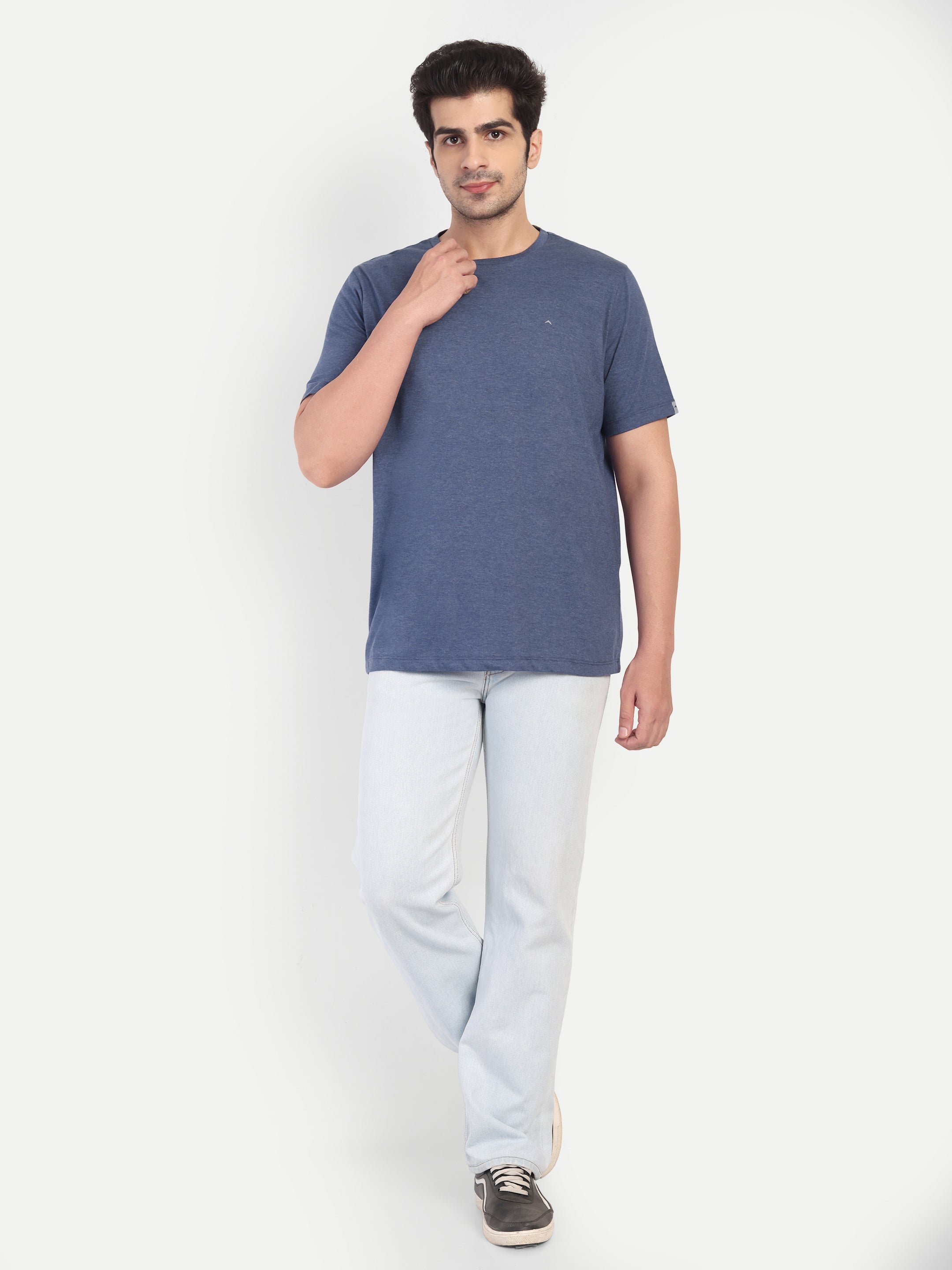 Adventra Basic Round Neck Tee ART104 (Navy)-thumbmail-2