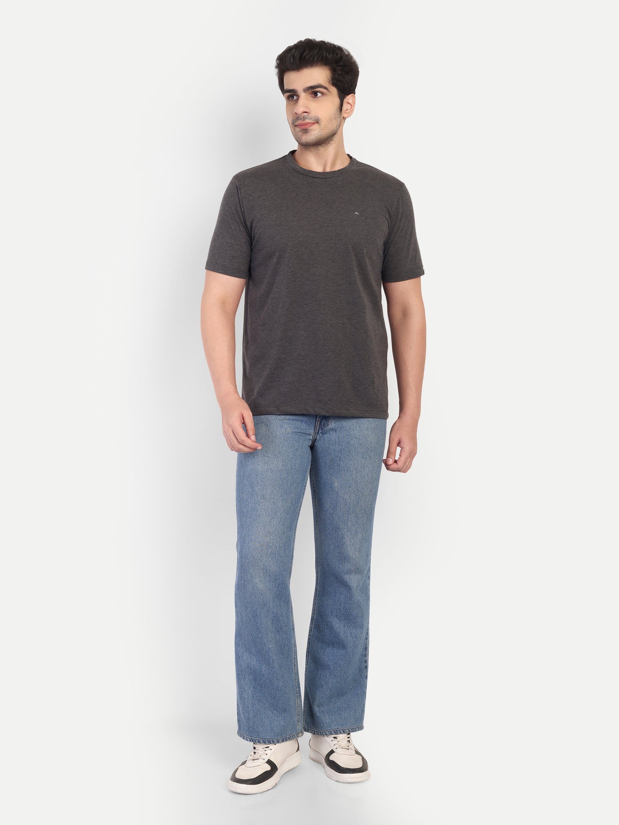 Adventra Basic Round Neck Tee ART104 (Dark Grey)-thumbmail-2