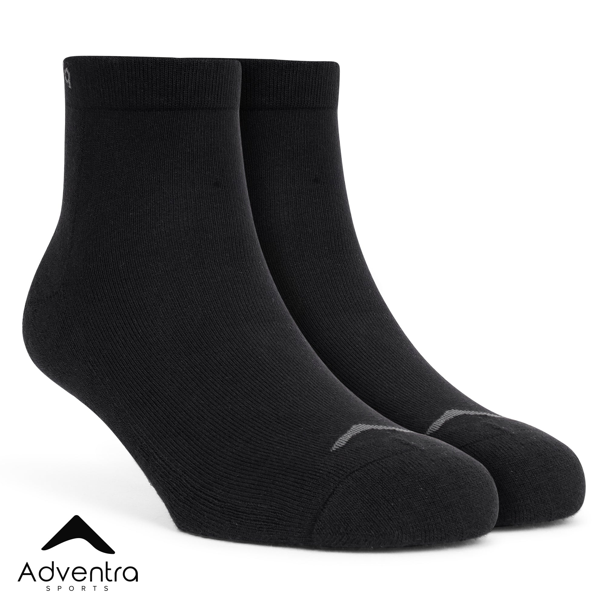 Low Ankle Cotton Socks – Pack of 2 (ES500) – Olive and Black-thumbmail-8