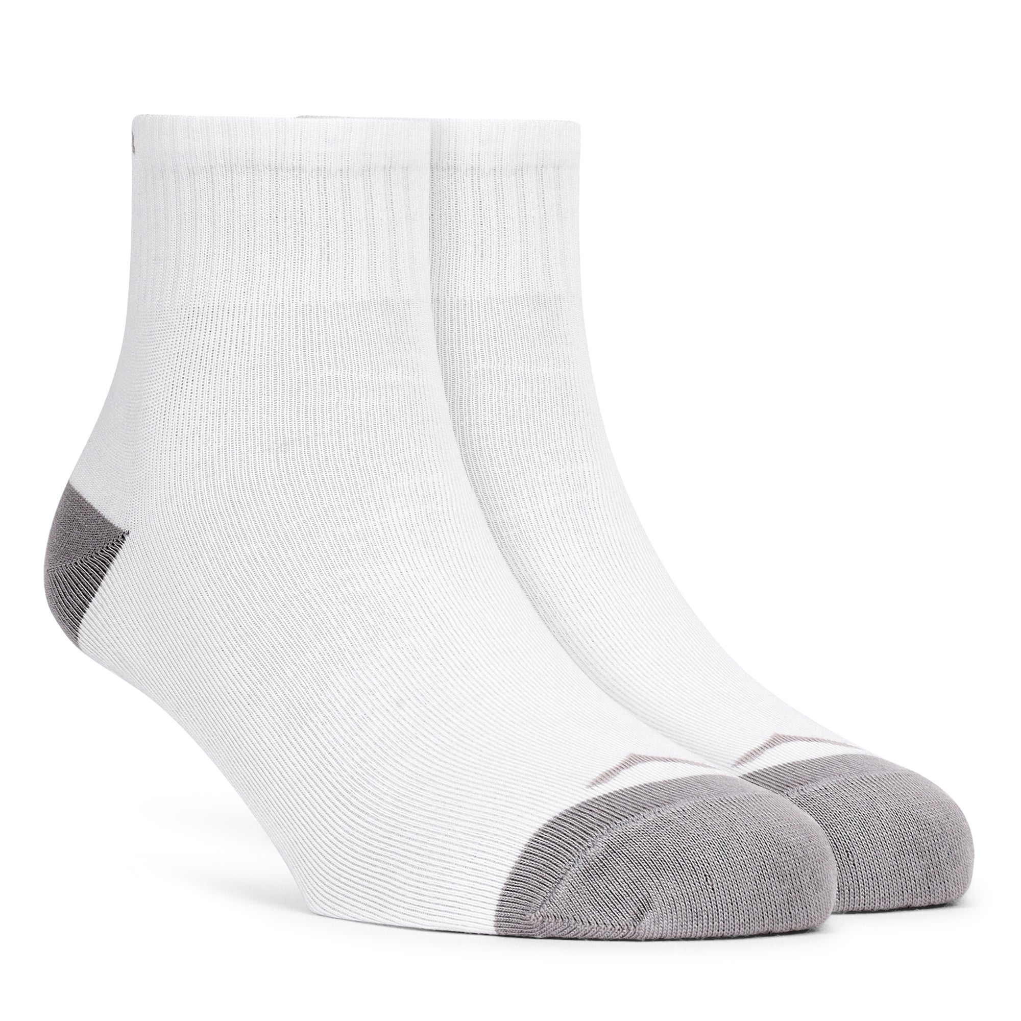 Mid Ankle Cotton Socks - Pack of 2 (BS500) -White-Black-thumbmail-8