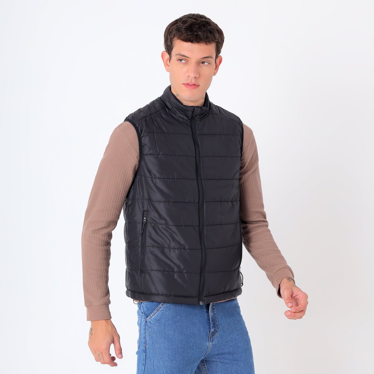 Men's Lightweight Packable Jacket - Water-Repellent (WH200) – Black-thumbmail-4