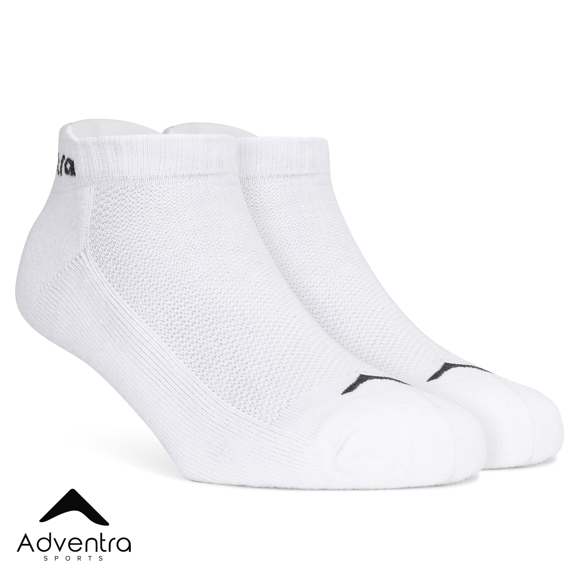 Low Ankle Cotton Socks – Pack of 2 (ES400) – White and Black-thumbmail-8