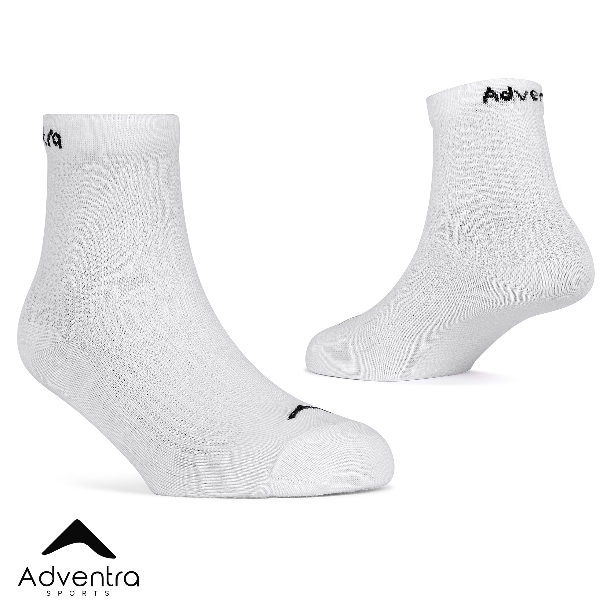 Mid Ankle Cotton Socks – Pack of 2 (ES700) – Black and White-thumbmail-6
