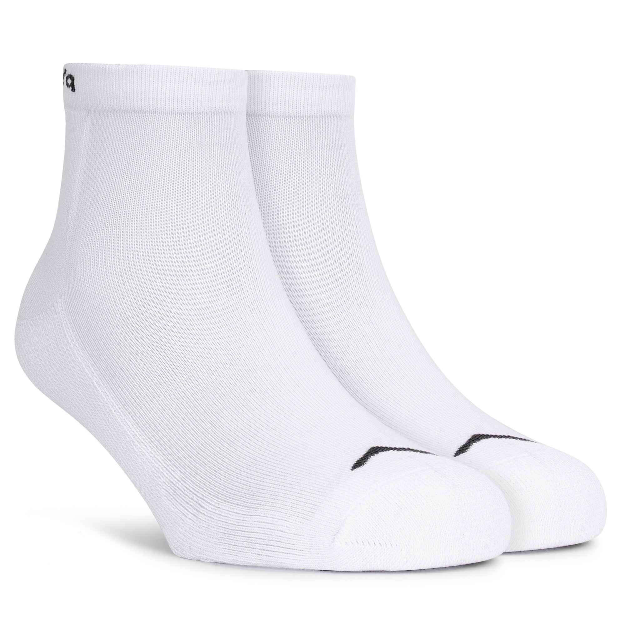 Low Ankle Cotton Socks – Pack of 2 (ES500) – Olive and White-thumbmail-8