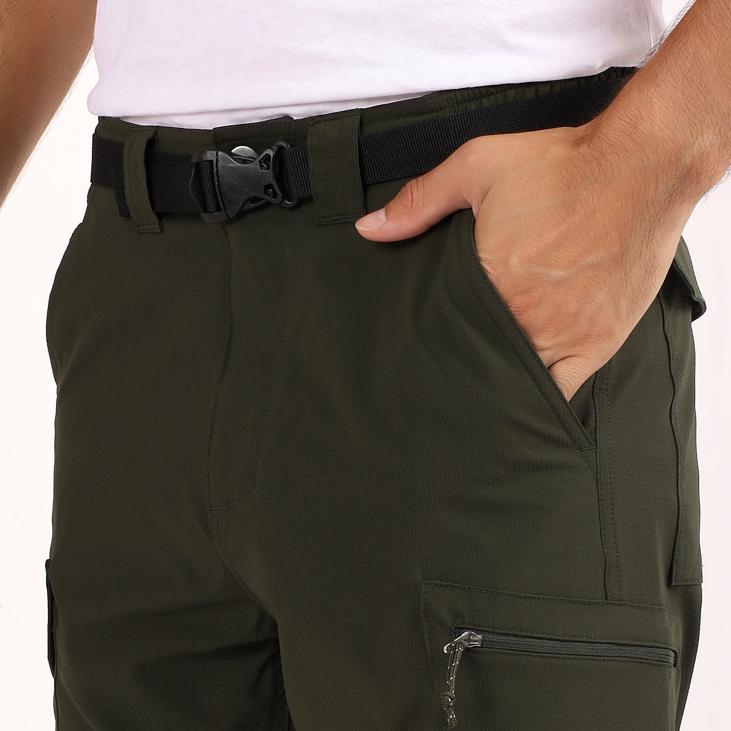 Convertible Cargo Pant Lightweight, Multi-Pocket | AS1000 | Olive-thumbmail-7