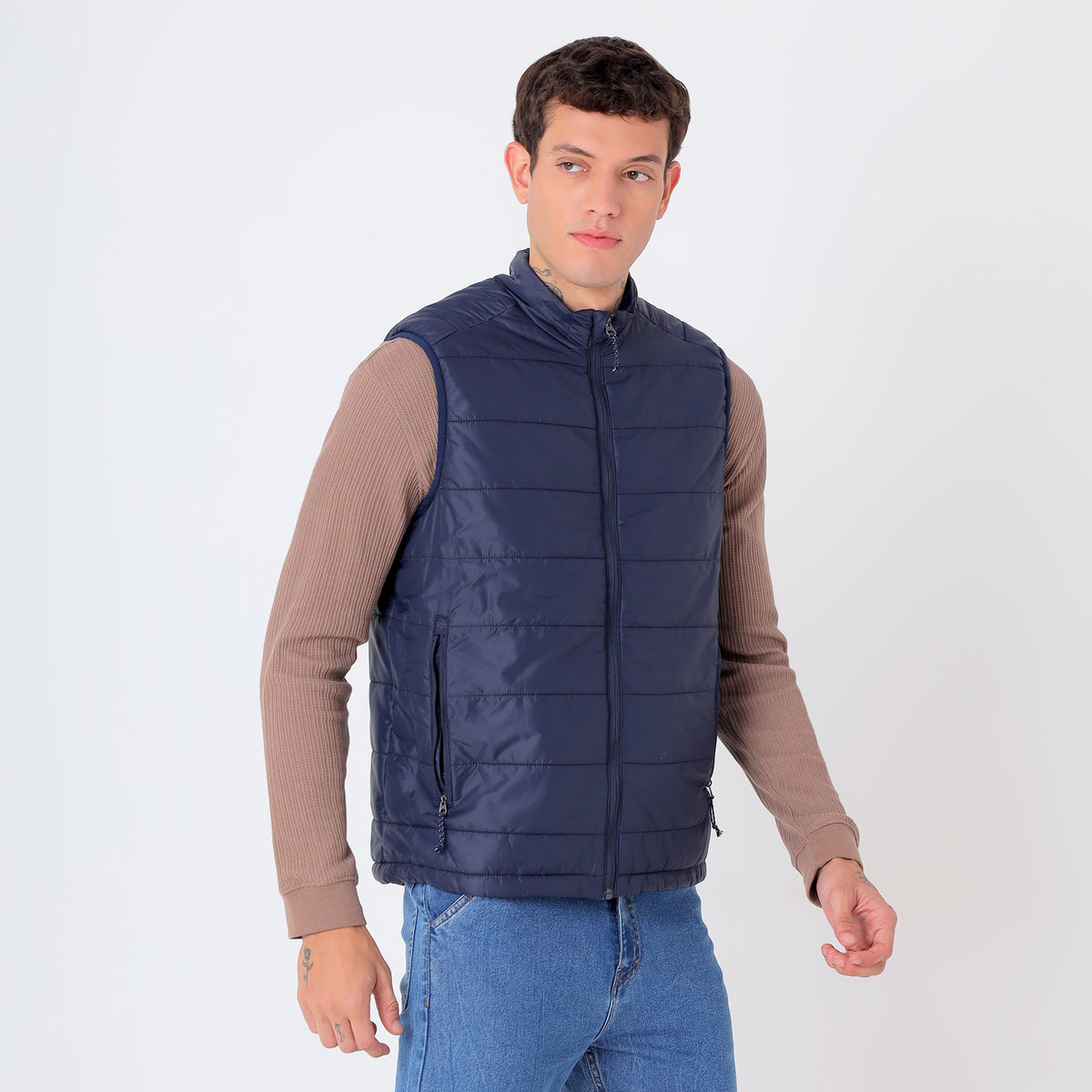 Men's Lightweight Packable Jacket - Water-Repellent (WH200) – Navy-thumbmail-4