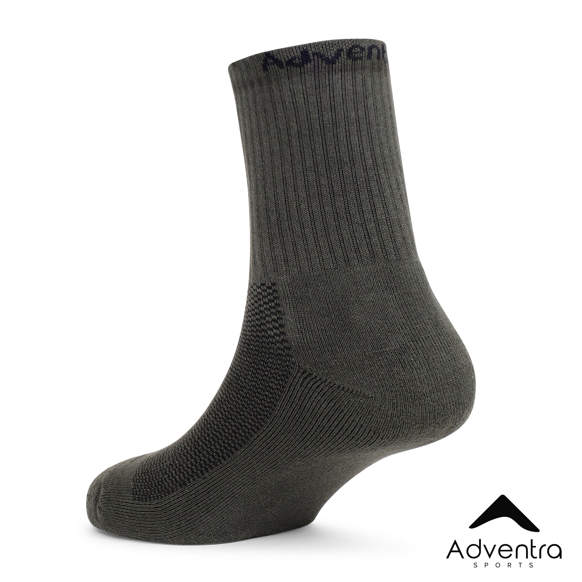 High Ankle Socks - Pack of 2 (ES500) - Black and Olive-thumbmail-8