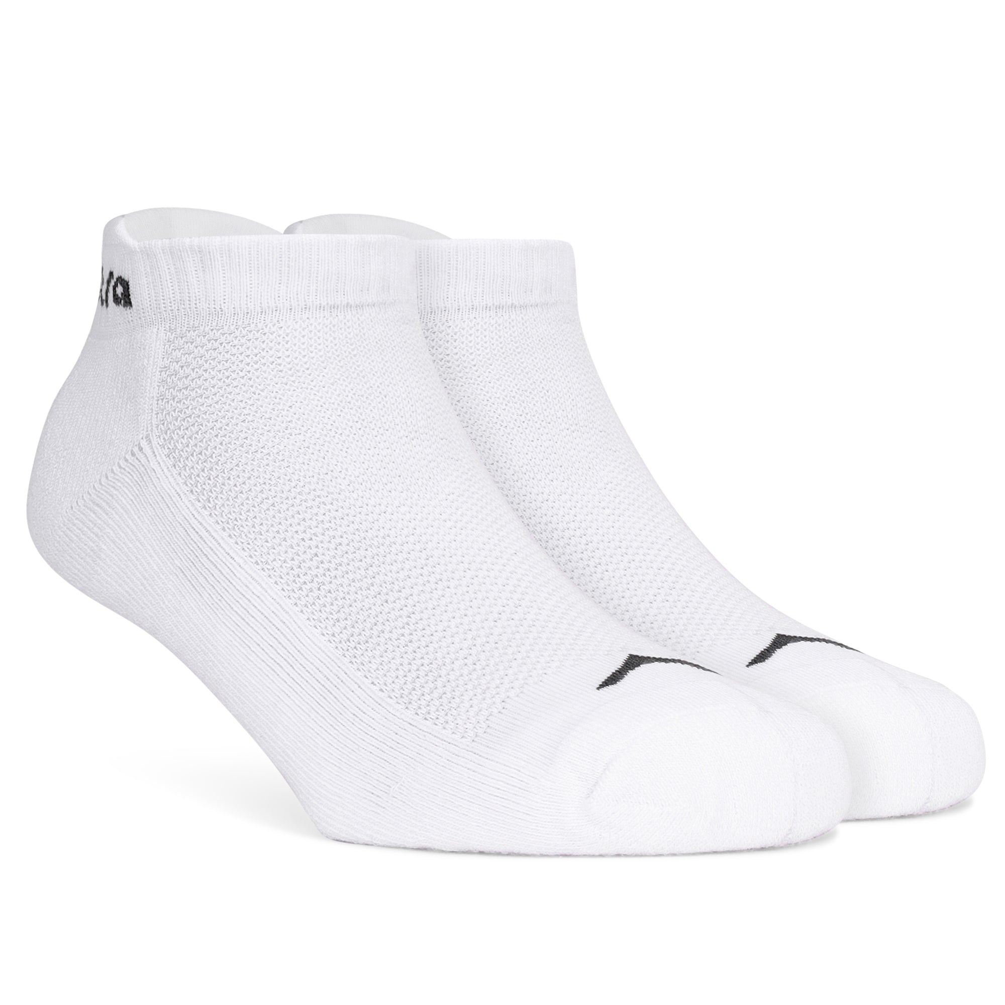 Low Ankle Cotton Socks – Pack of 2 (ES400) – White and Black-thumbmail-6