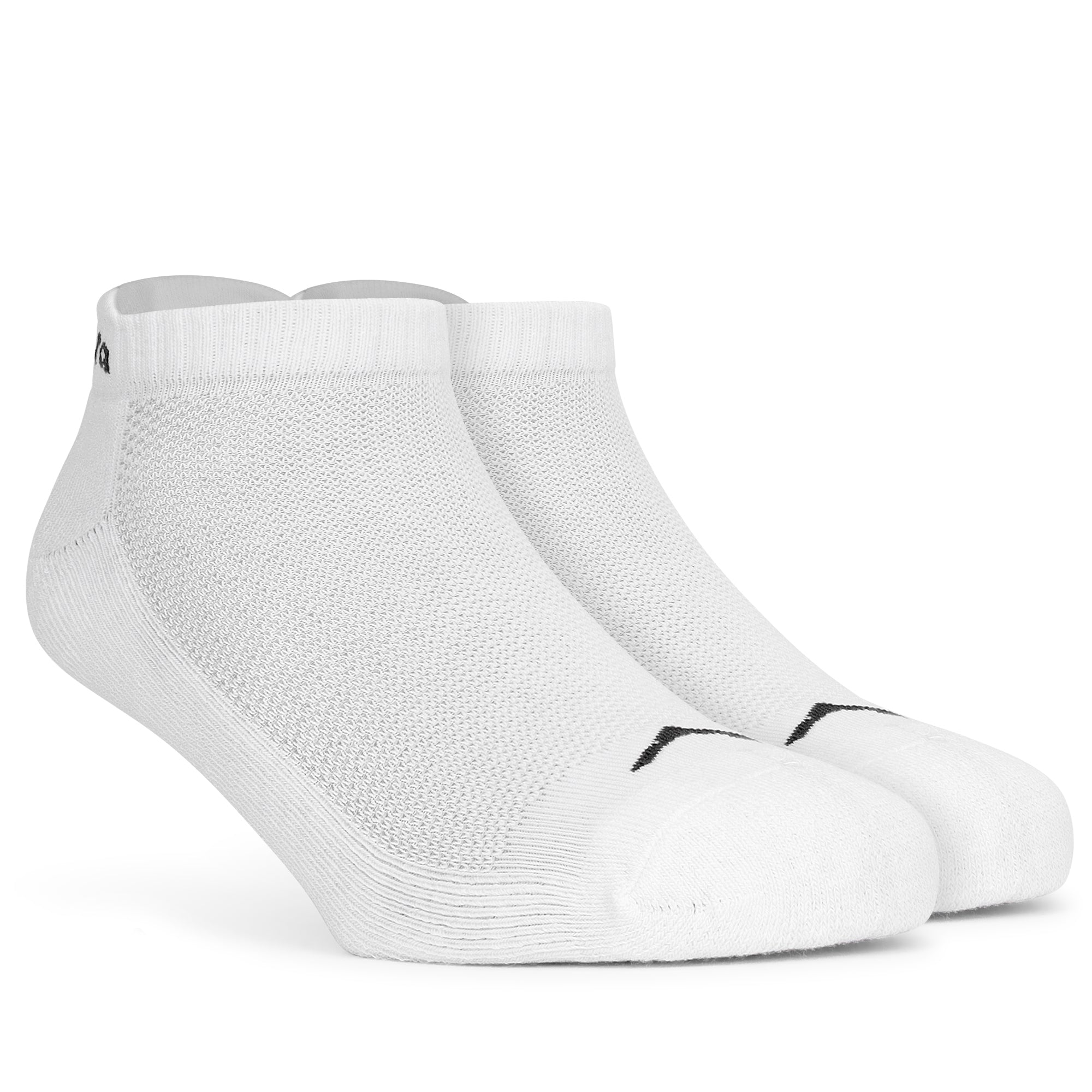 Adventra Women Low Ankle Cotton Socks - 2 Pairs | Unisex | ES300 | Black-White-thumbmail-8