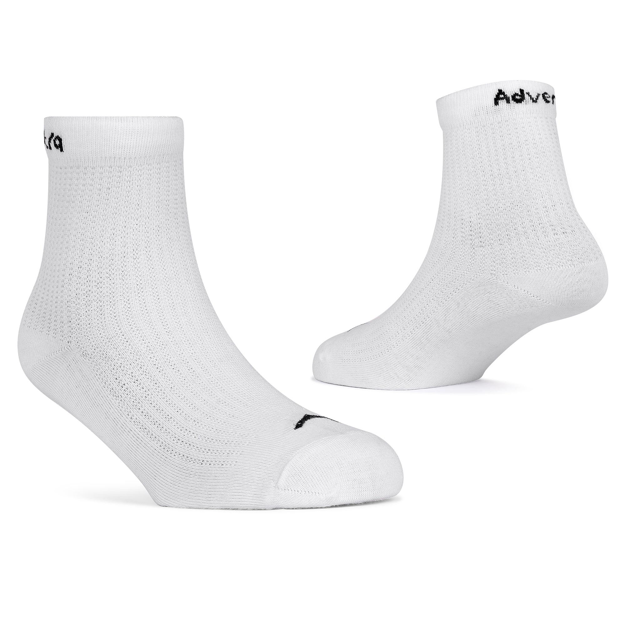 Mid Ankle Cotton Socks – Pack of 2 (ES700) – Black and White-thumbmail-6