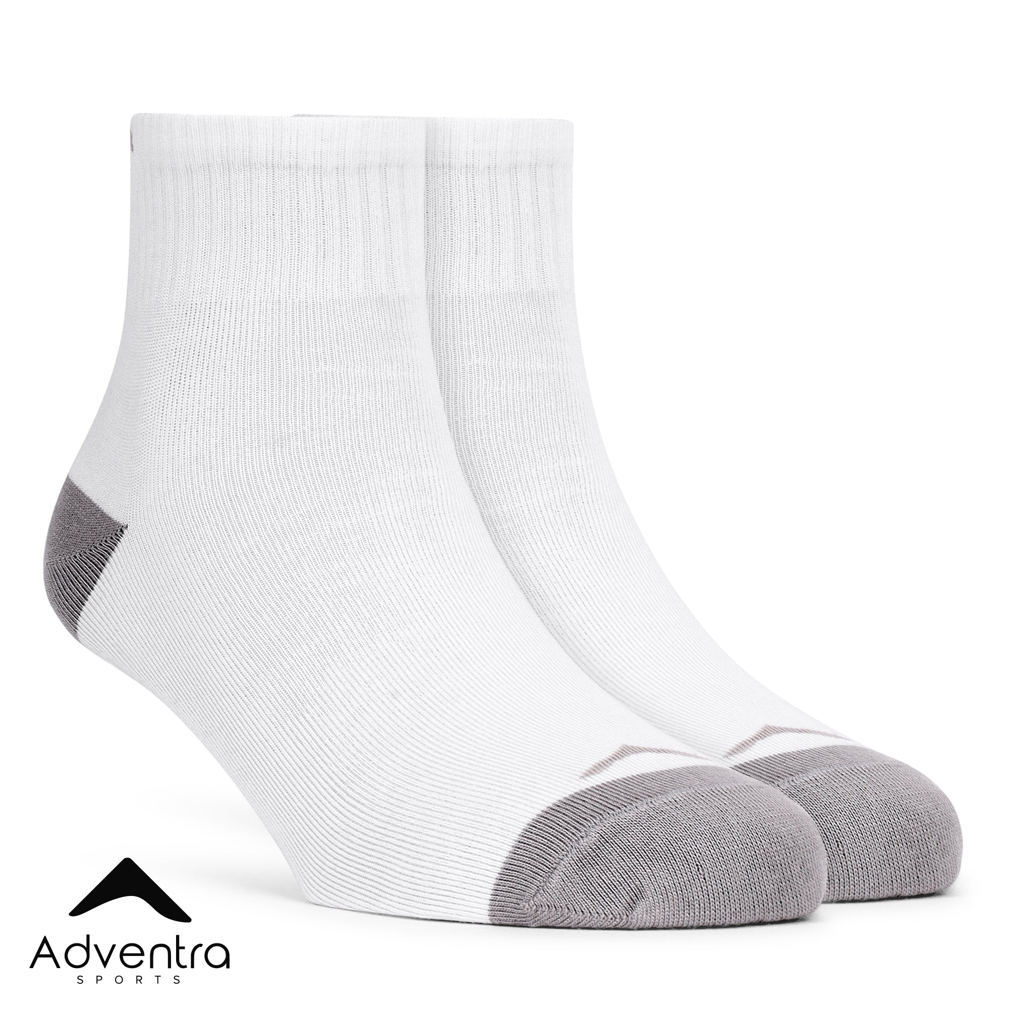 Mid Ankle Socks - Pack of 2 (BS500) -White-Black-thumbmail-8