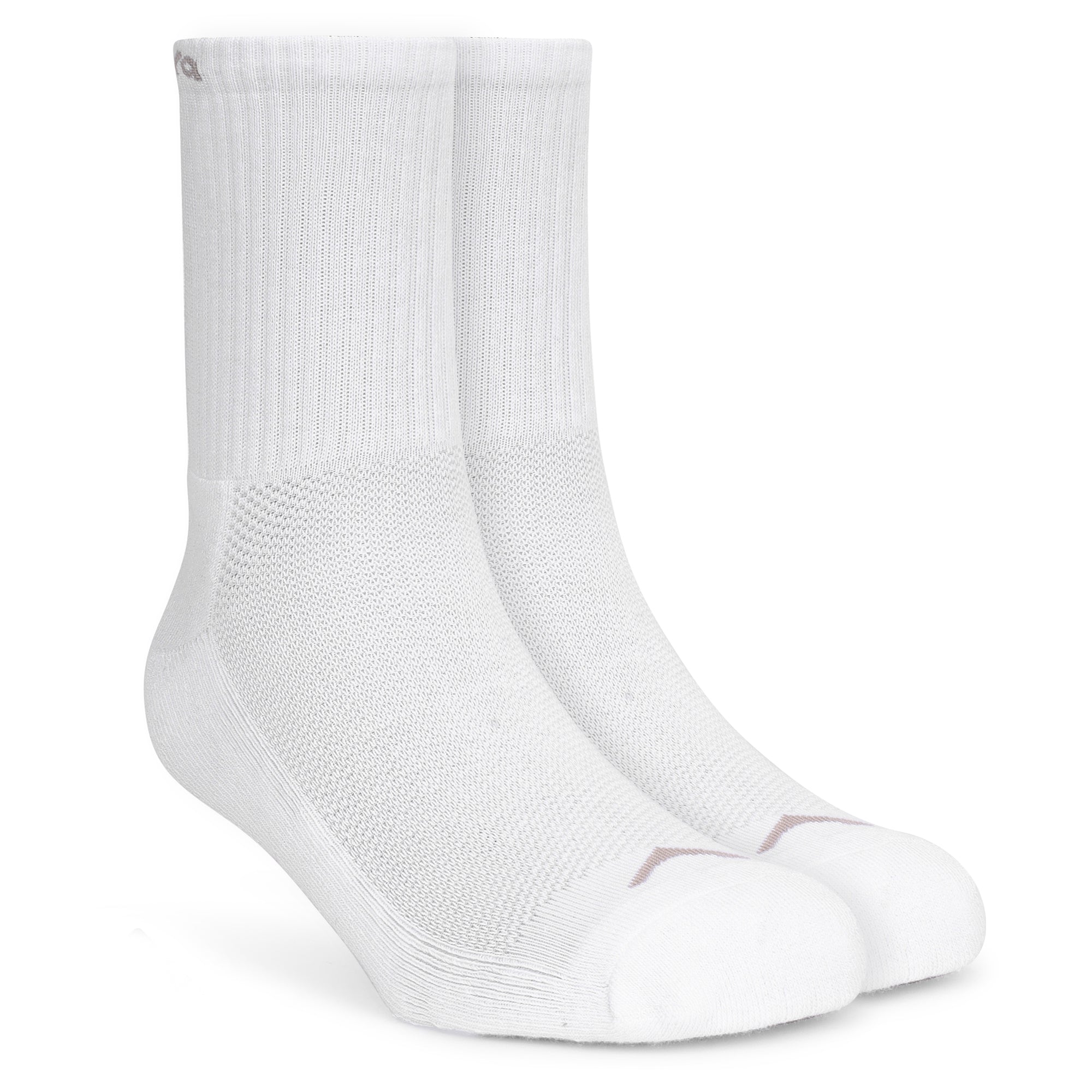 High Ankle Cotton Socks - Pack of 2 (ES500) - Olive and White-thumbmail-8