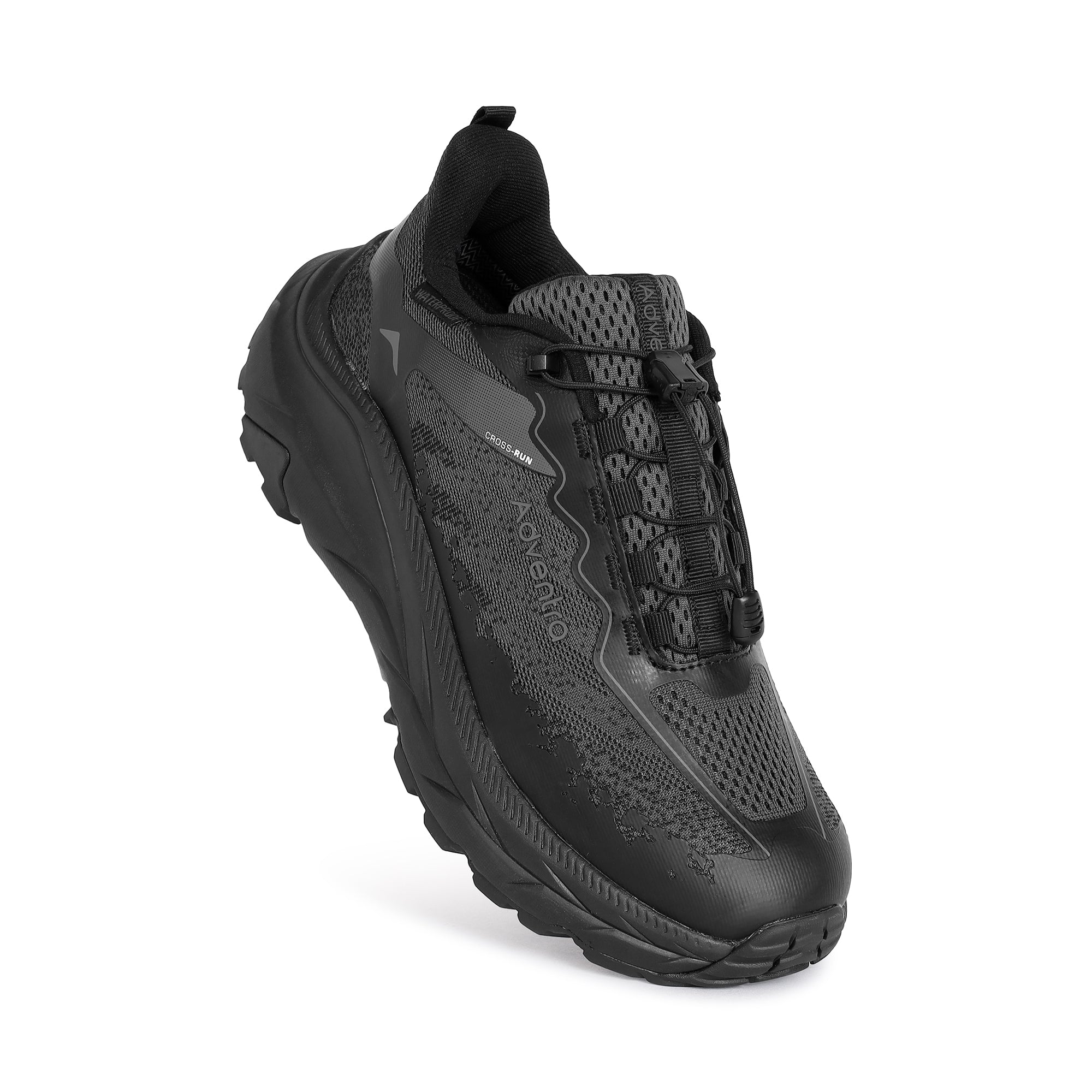 Waterproof Trail Running Ultra Grip Shoes, Quick-Lace (TR2014) – Full Black-thumbmail-9