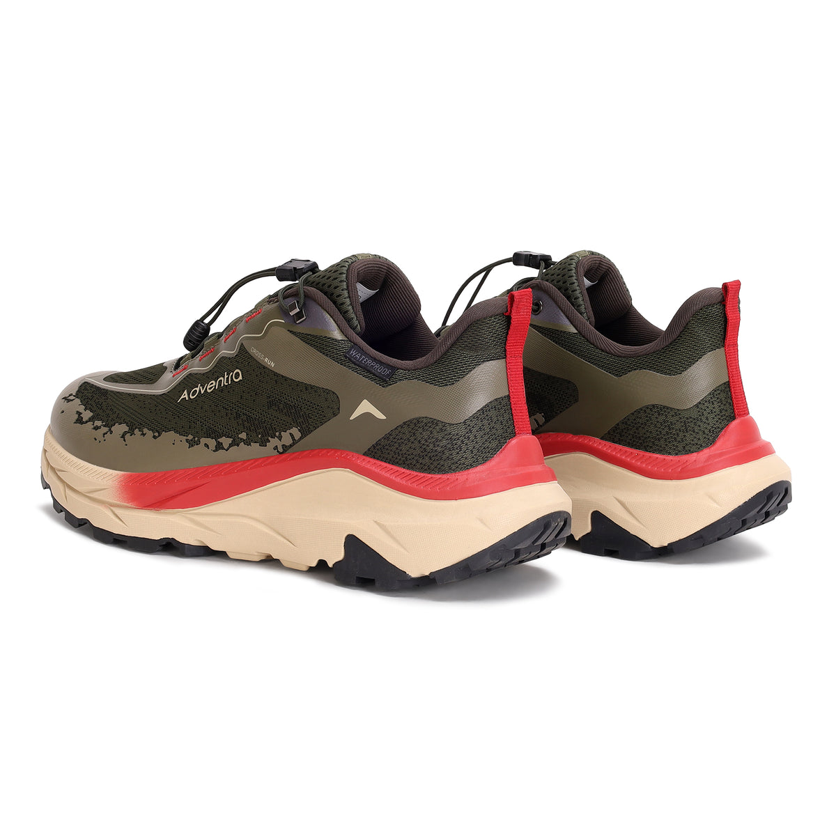 Waterproof Trail Running Ultra Grip Shoes, Quick-Lace (TR2014) – Green-thumbmail-6