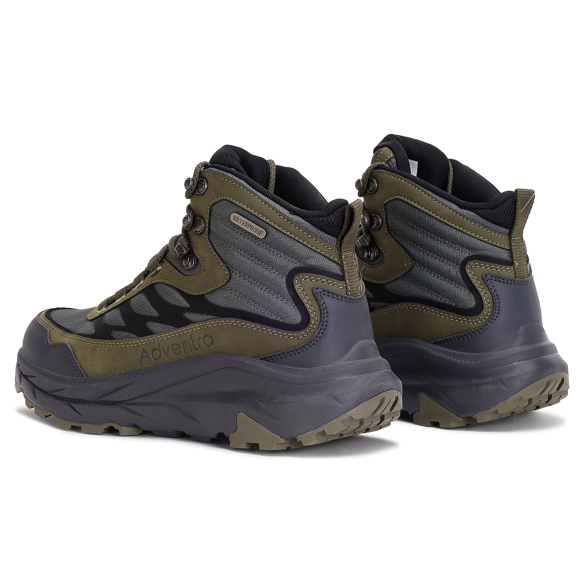 Waterproof Mid Ankle Hiking Shoes with Anti-Skid Rubber Sole (ET1112) - Grey-thumbmail-7