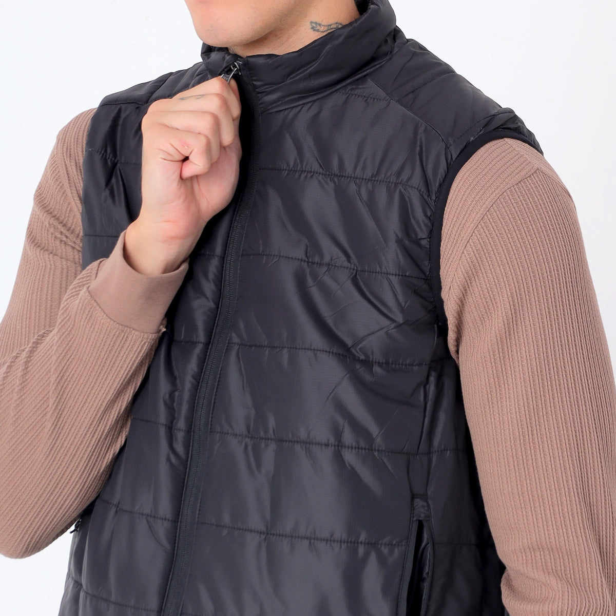 Men's Lightweight Packable Jacket - Water-Repellent (WH200) – Black-thumbmail-5