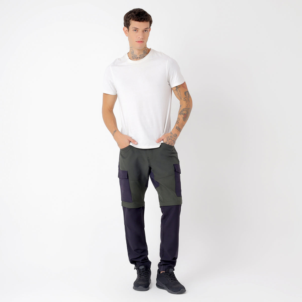 Convertible Cargo Pants with 5 Pockets – Water Resistant (EH1102) Uniform Green-thumbmail-6