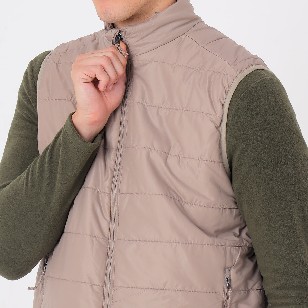 Men's Lightweight Packable Jacket - Water-Repellent (WH200) – Beige-thumbmail-5