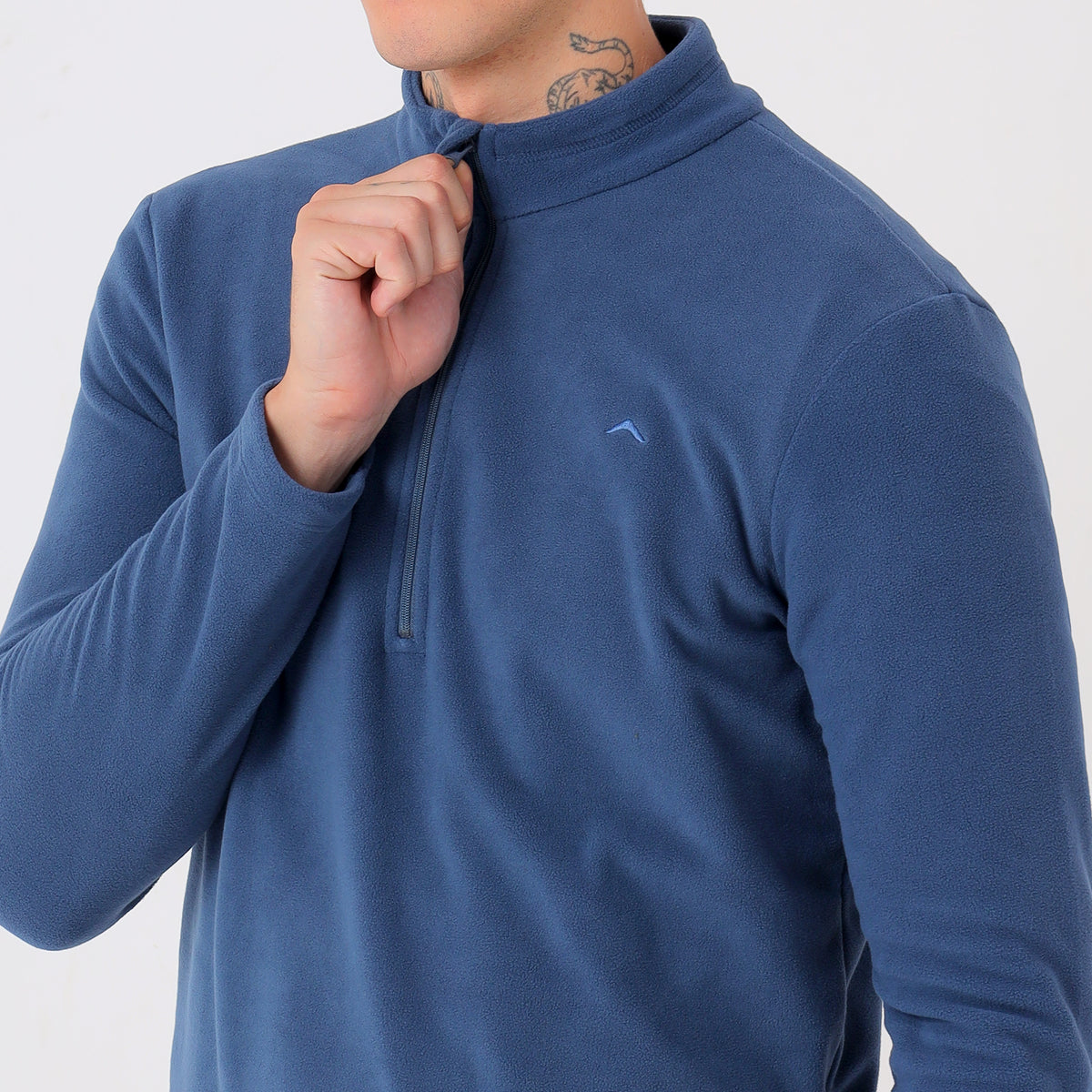 Men's Half Zip Fleece Jacket – Lightweight (EH400) Navy-thumbmail-5