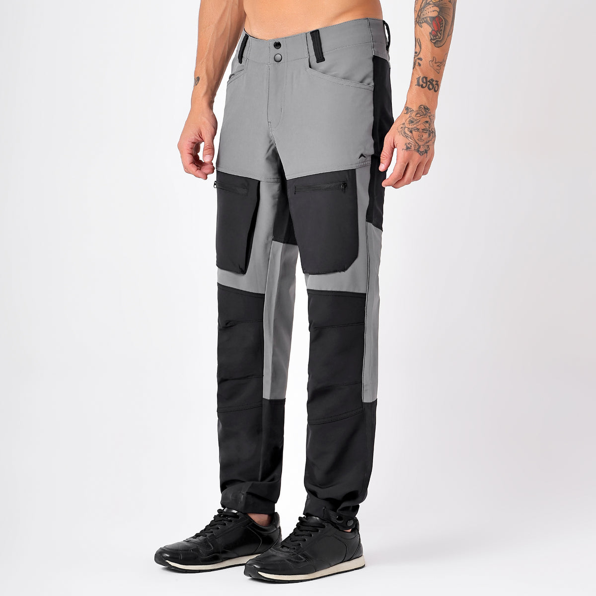 Water-Resistant Cargo Pants with 5 Pockets – EH1101 Grey-thumbmail-8