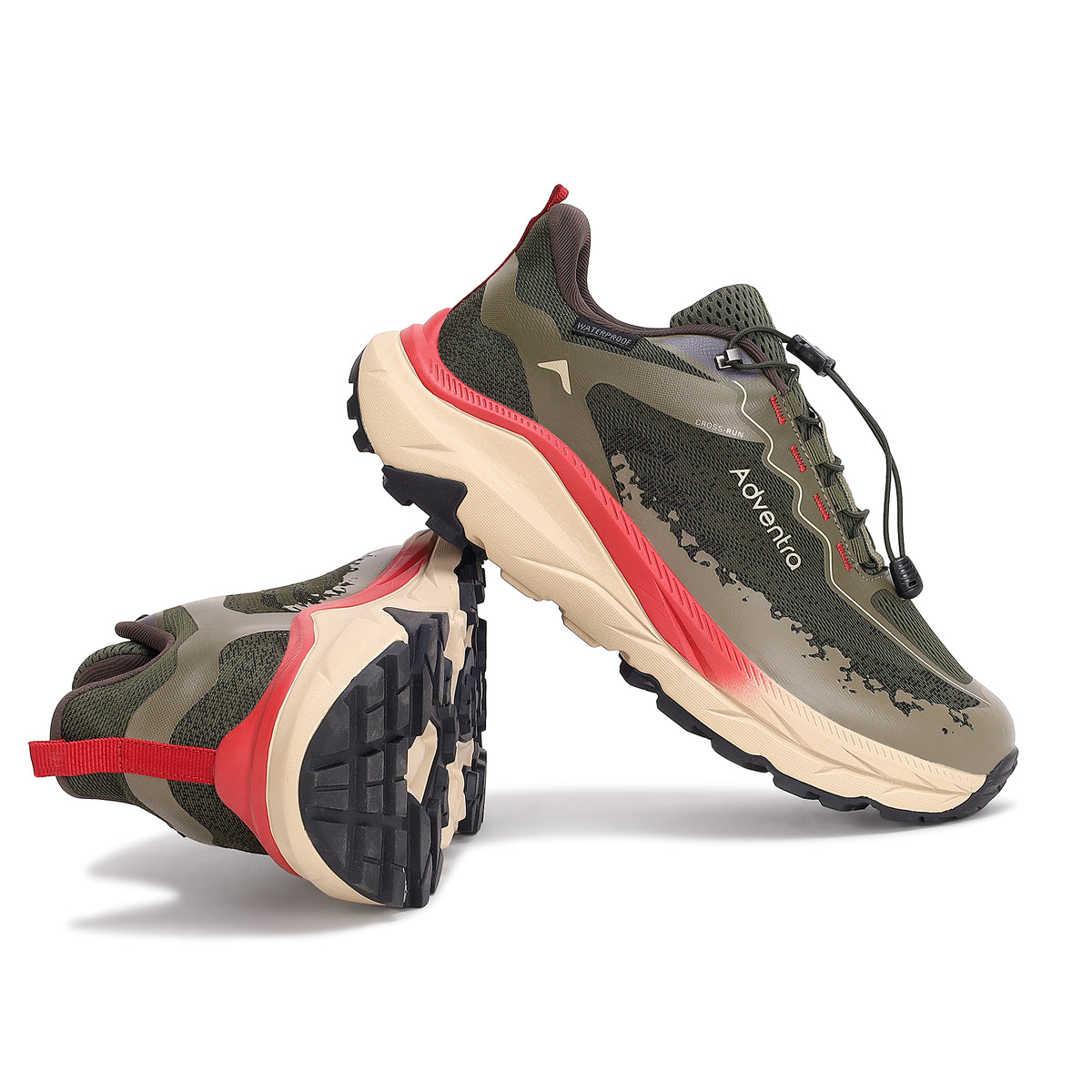Waterproof Trail Running Ultra Grip Shoes, Quick-Lace (TR2014) – Green-thumbmail-7