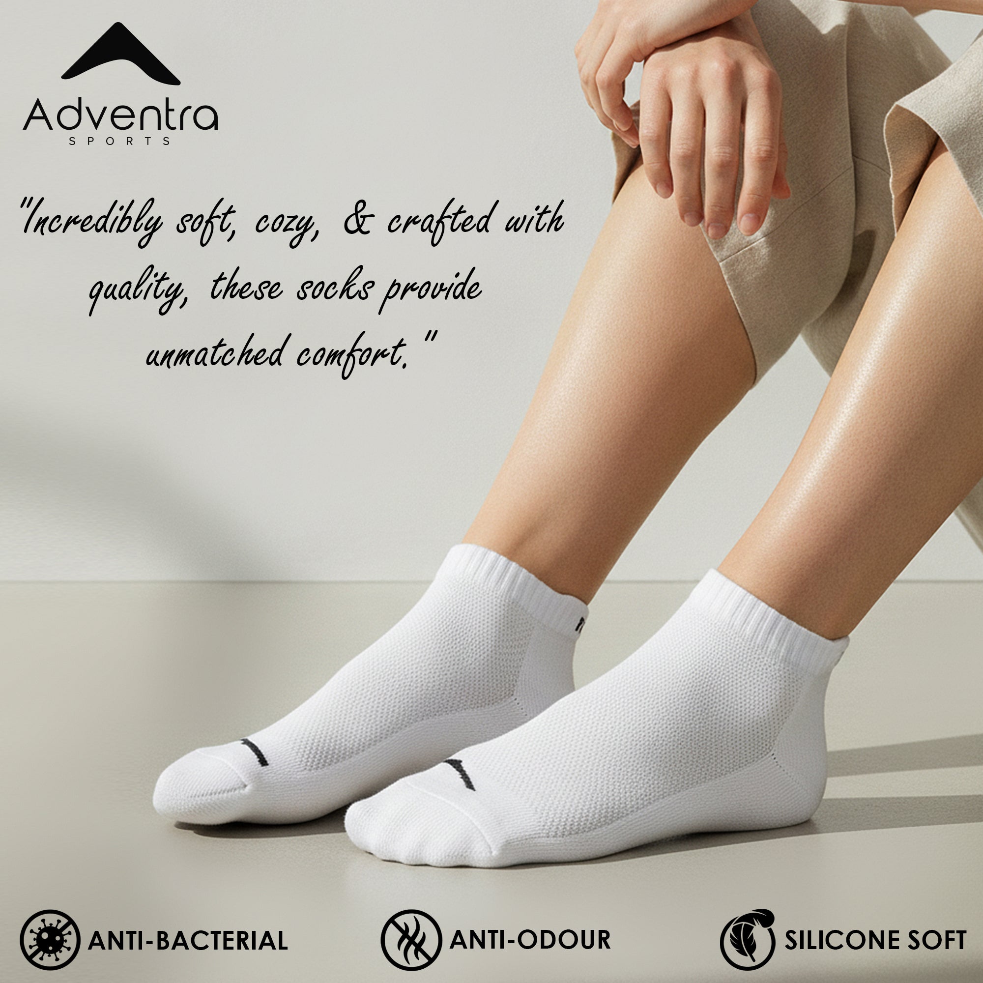 Low Ankle Cotton Socks for women – Pack of 2 (ES300) – White and Purple-thumbmail-3