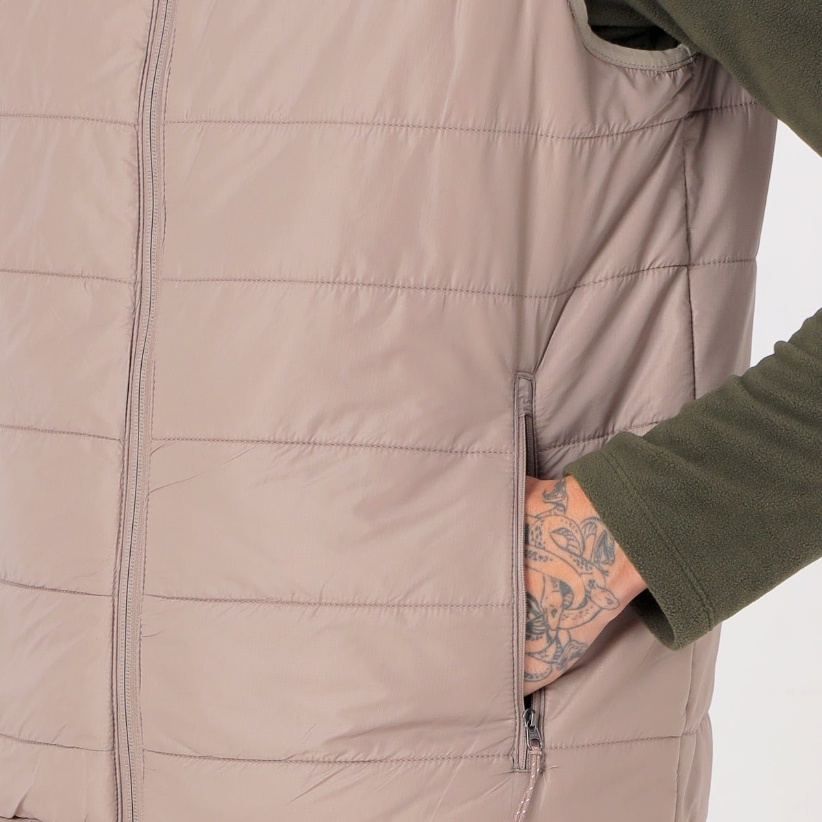 Men's Lightweight Packable Jacket - Water-Repellent (WH200) – Beige-thumbmail-6