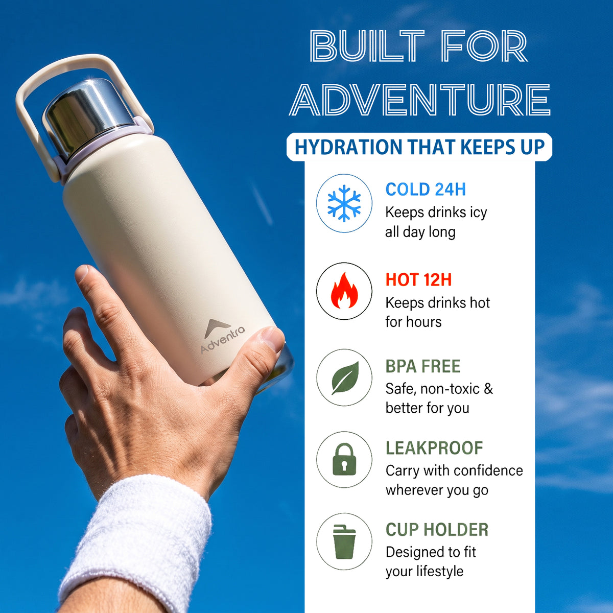 Adventra Trail Hydration Water Bottle 1.5 Litre – White– BT100-thumbmail-3