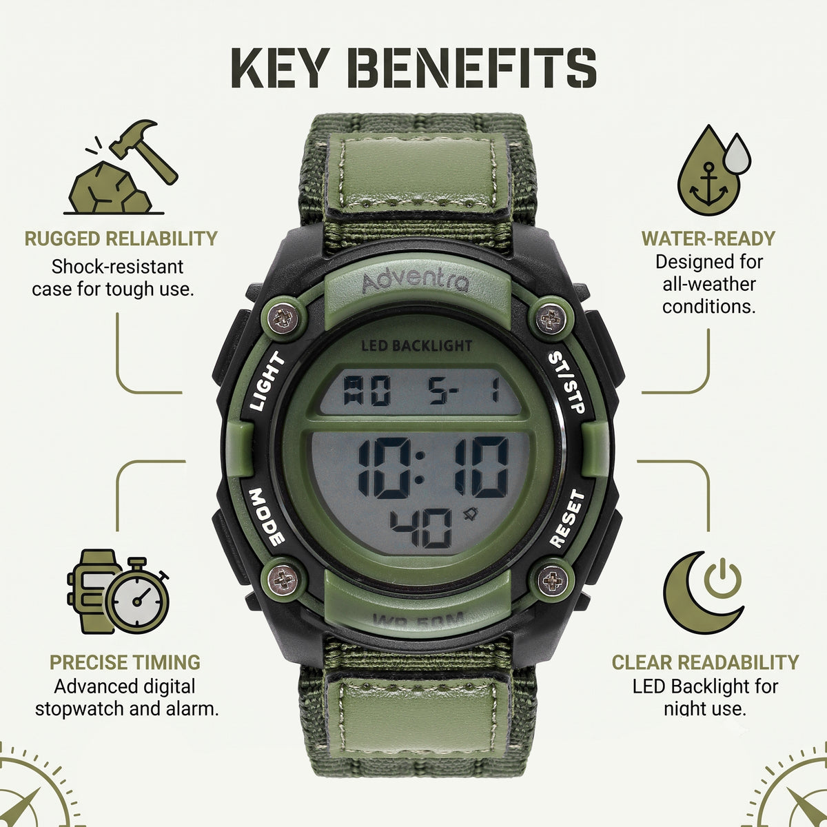 Adventra Outdoor Adventure Digital sport watch ADW300-thumbmail-4