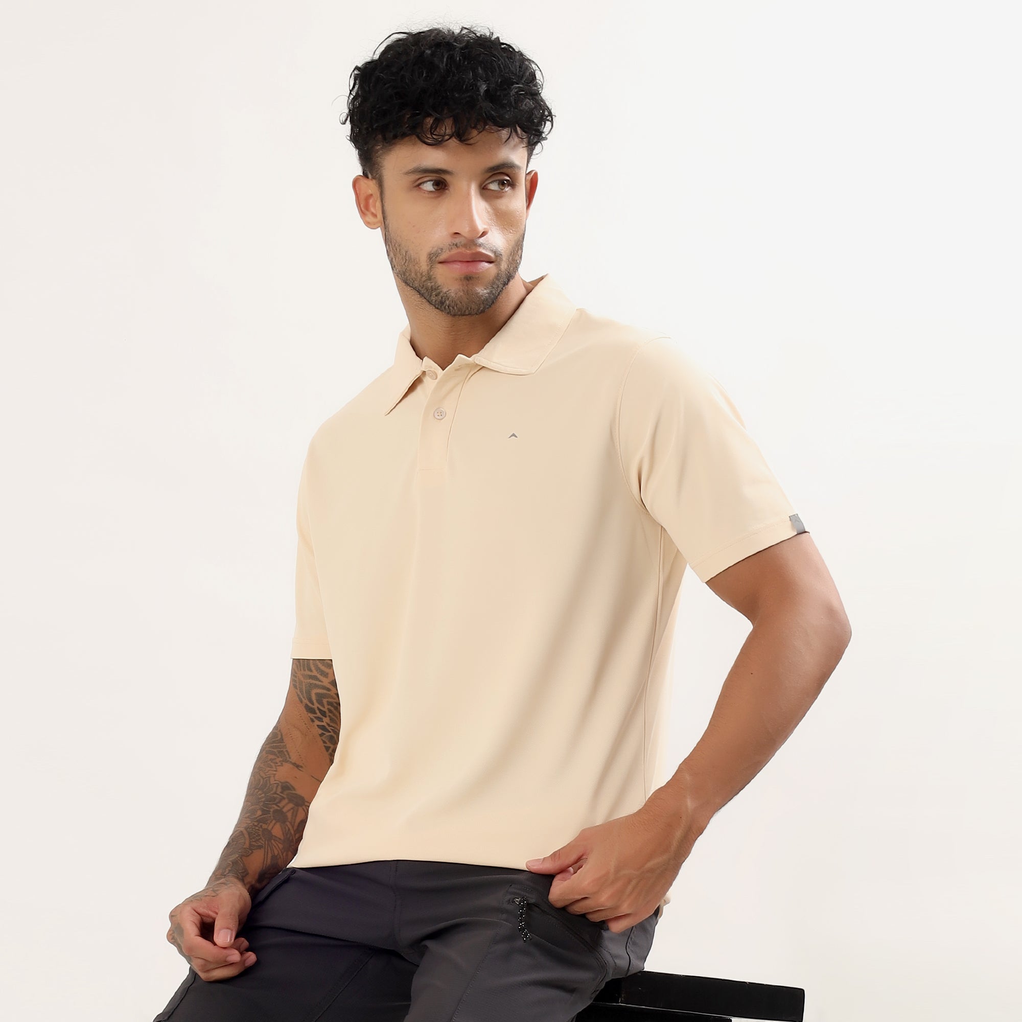Polo T-Shirt Lightweight, Quick-Dry | ADP101 | Beige-thumbmail-8