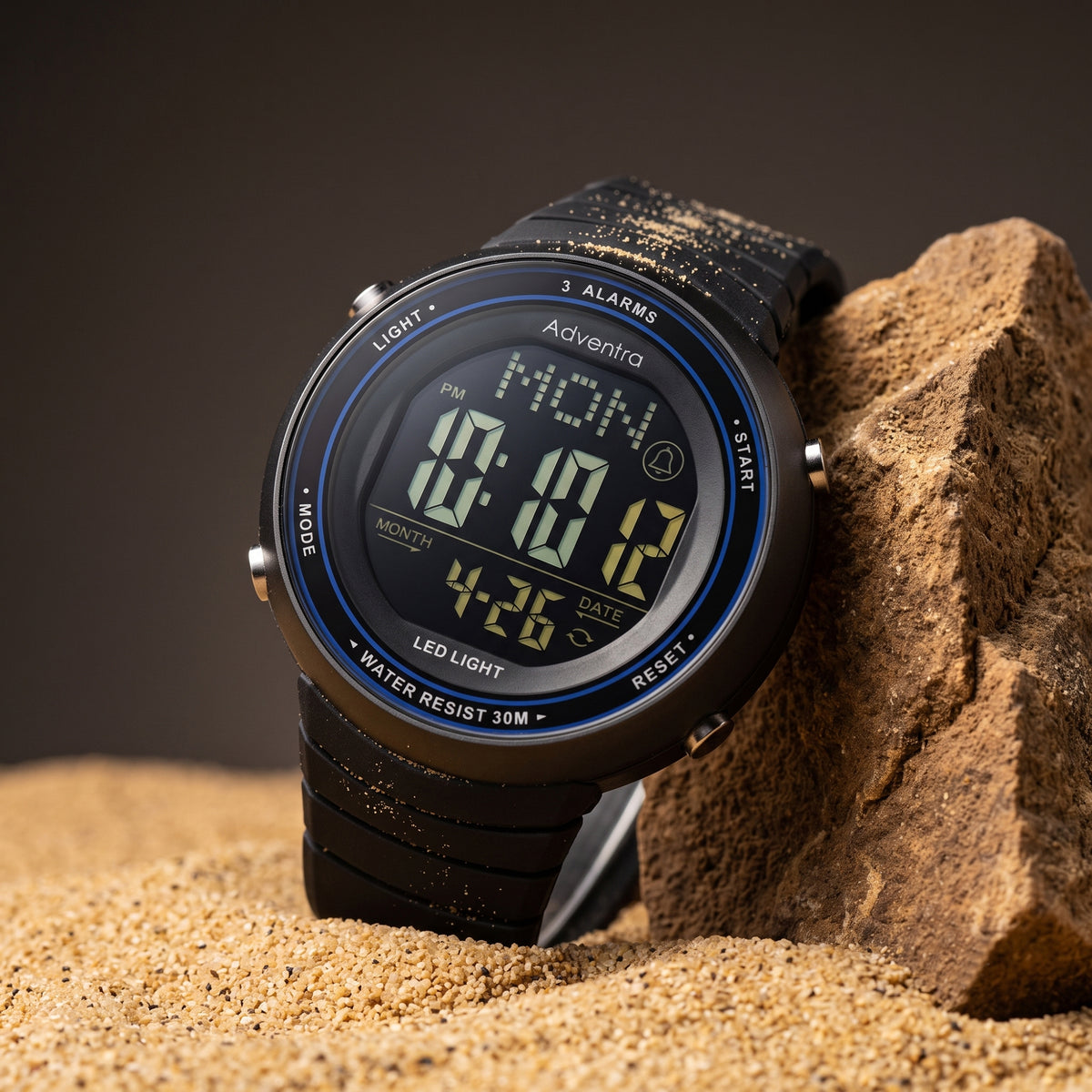Adventra Outdoor Adventure Digital Sports Watch | Black | ADW100-thumbmail-3