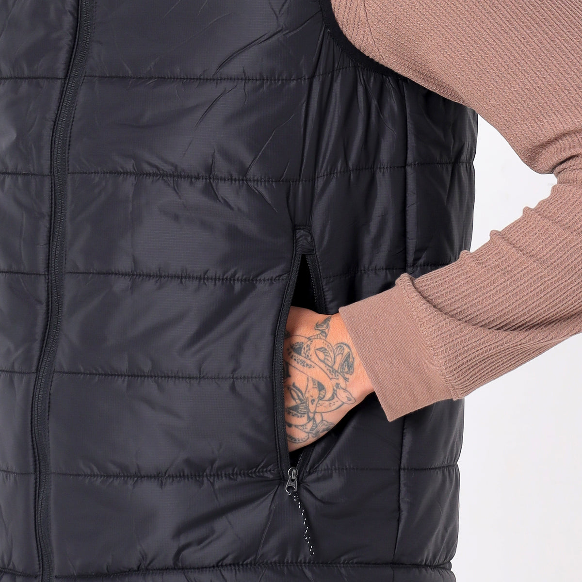 Men's Lightweight Packable Jacket - Water-Repellent (WH200) – Black-thumbmail-6