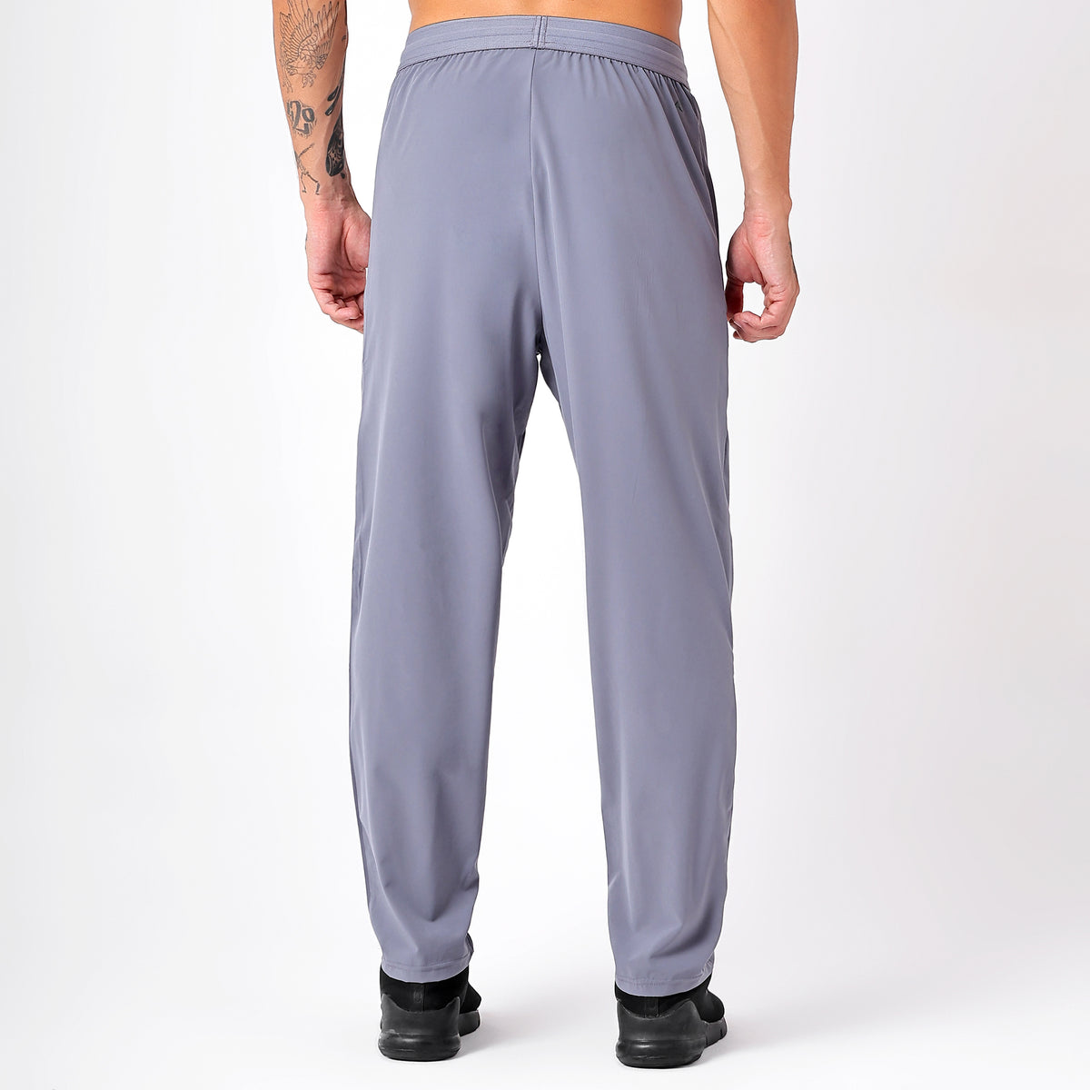 Men's Long Track Pants with 1 Zipper Pocket (EH930) Grey-thumbmail-6