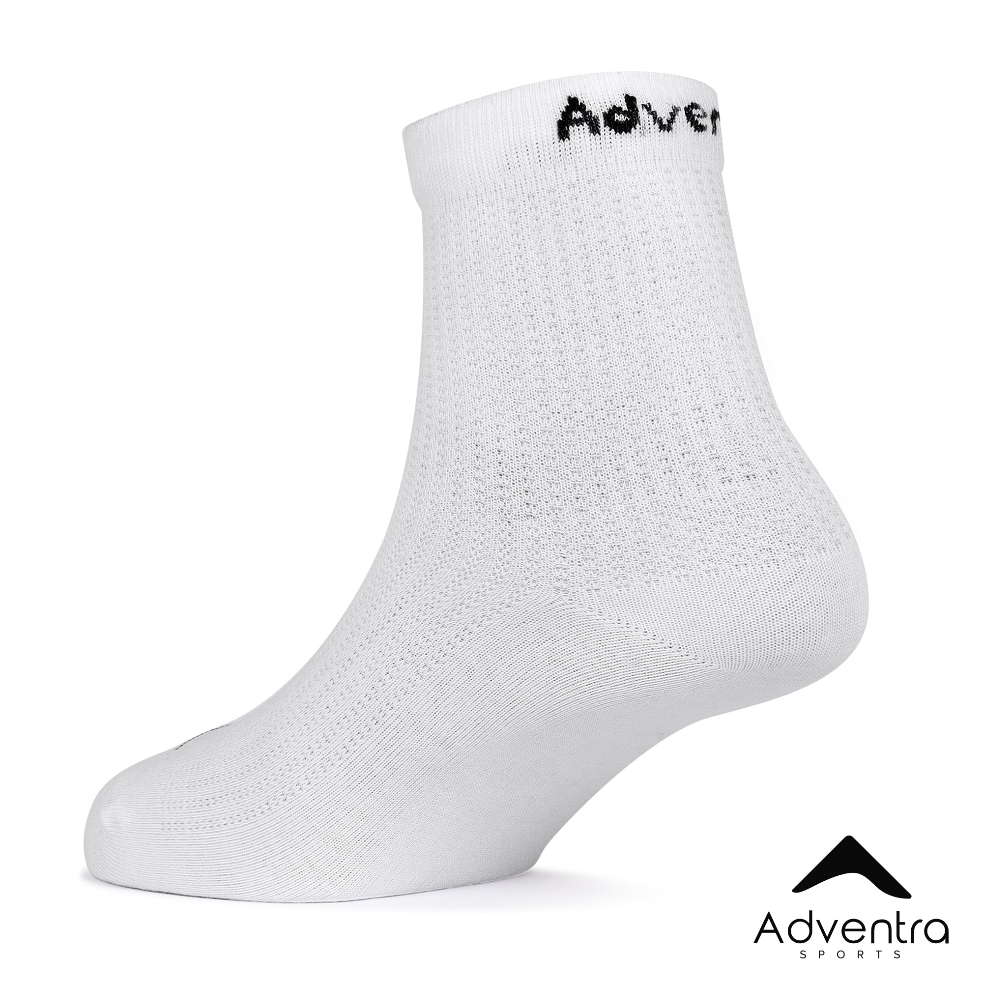 Mid Ankle Cotton Socks – Pack of 2 (ES700) – Black and White-thumbmail-8