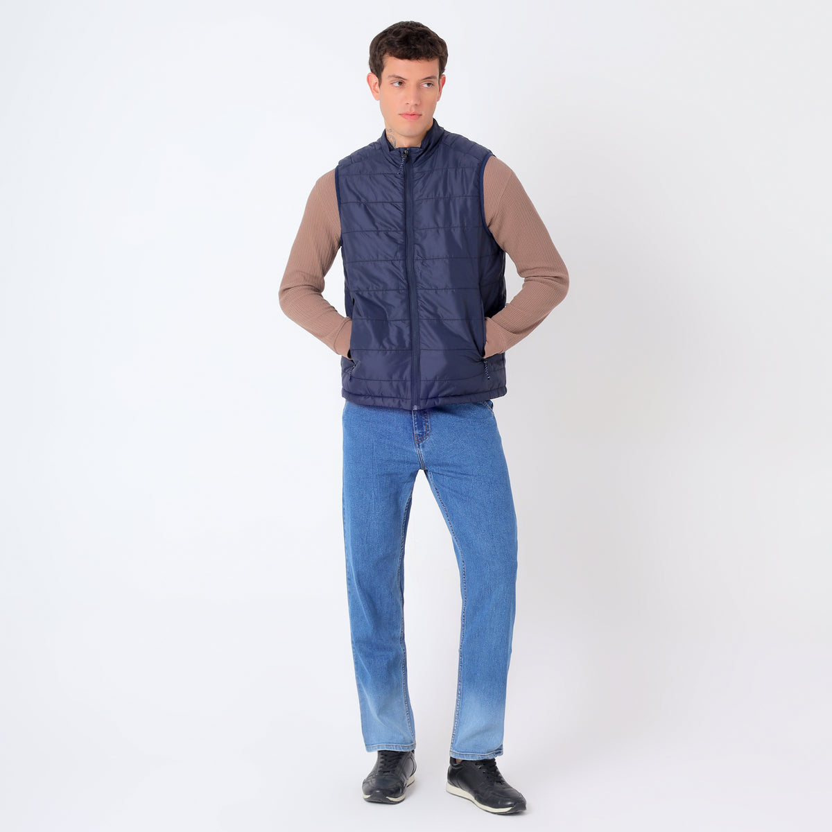 Men's Lightweight Packable Jacket - Water-Repellent (WH200) – Navy-thumbmail-7