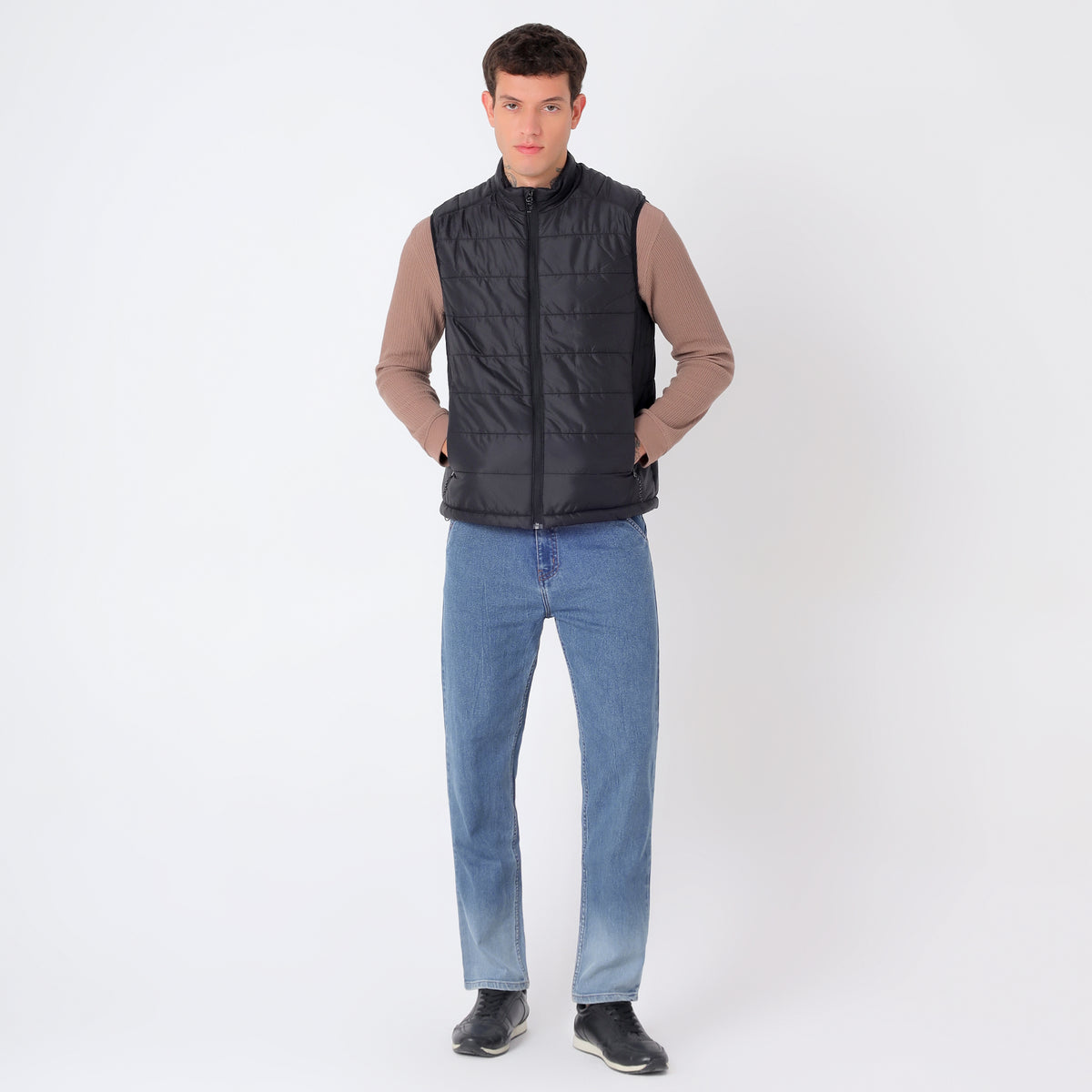 Men's Lightweight Packable Jacket - Water-Repellent (WH200) – Black-thumbmail-7