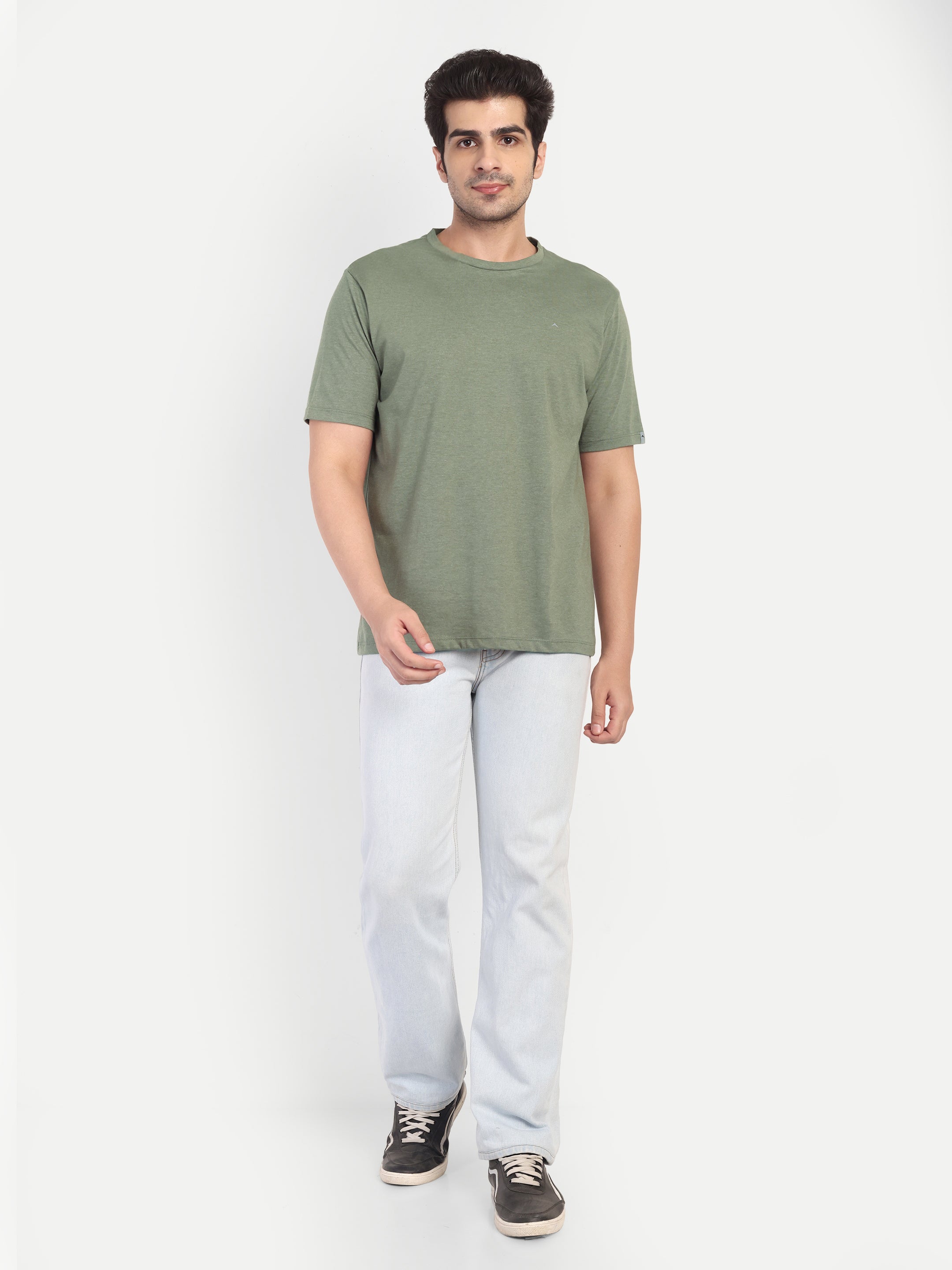 Adventra Basic Round Neck Tee ART104 (Olive)-thumbmail-2