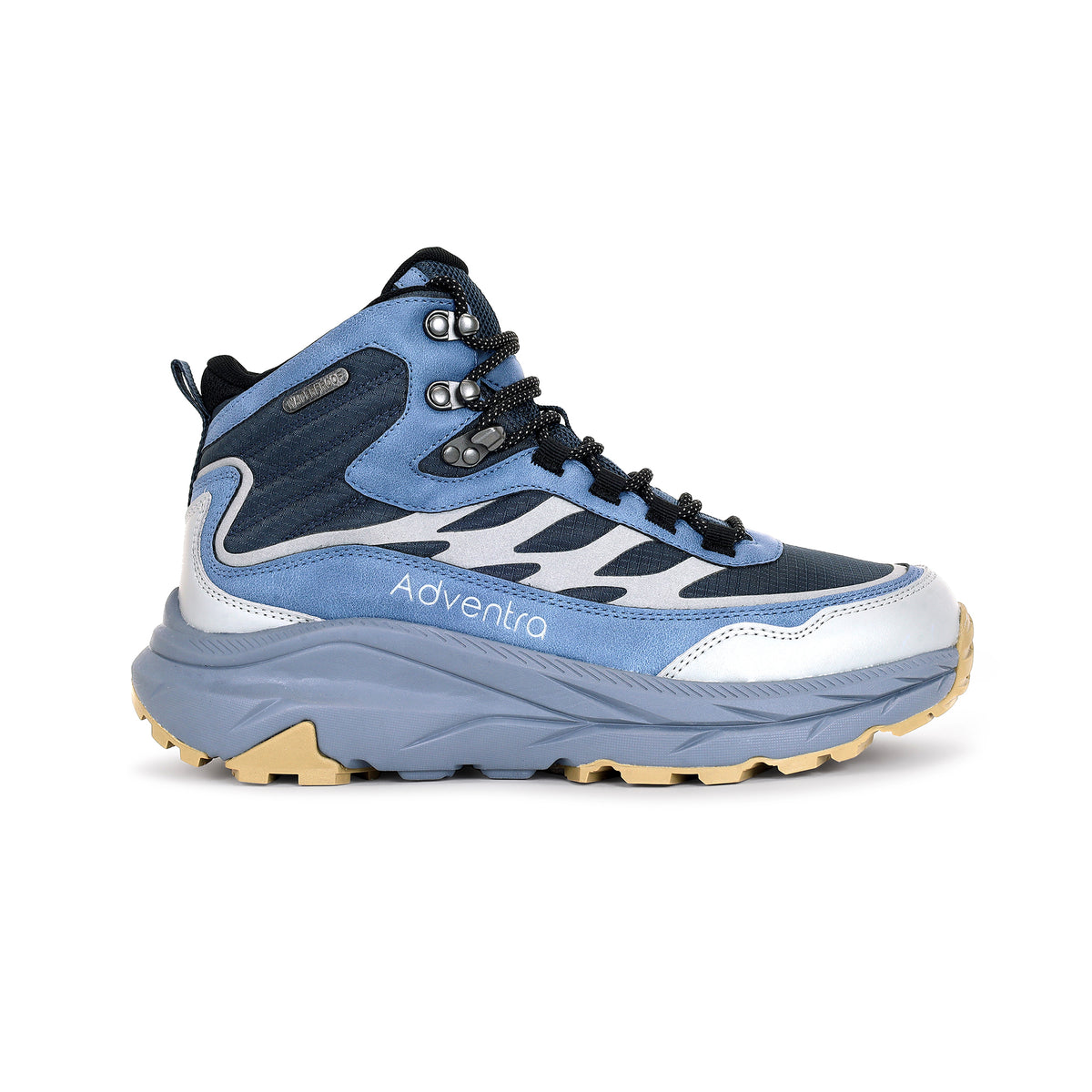 Waterproof Mid Ankle Hiking Shoes with Anti-Skid Rubber Sole (ET1112) - Blue-thumbmail-6