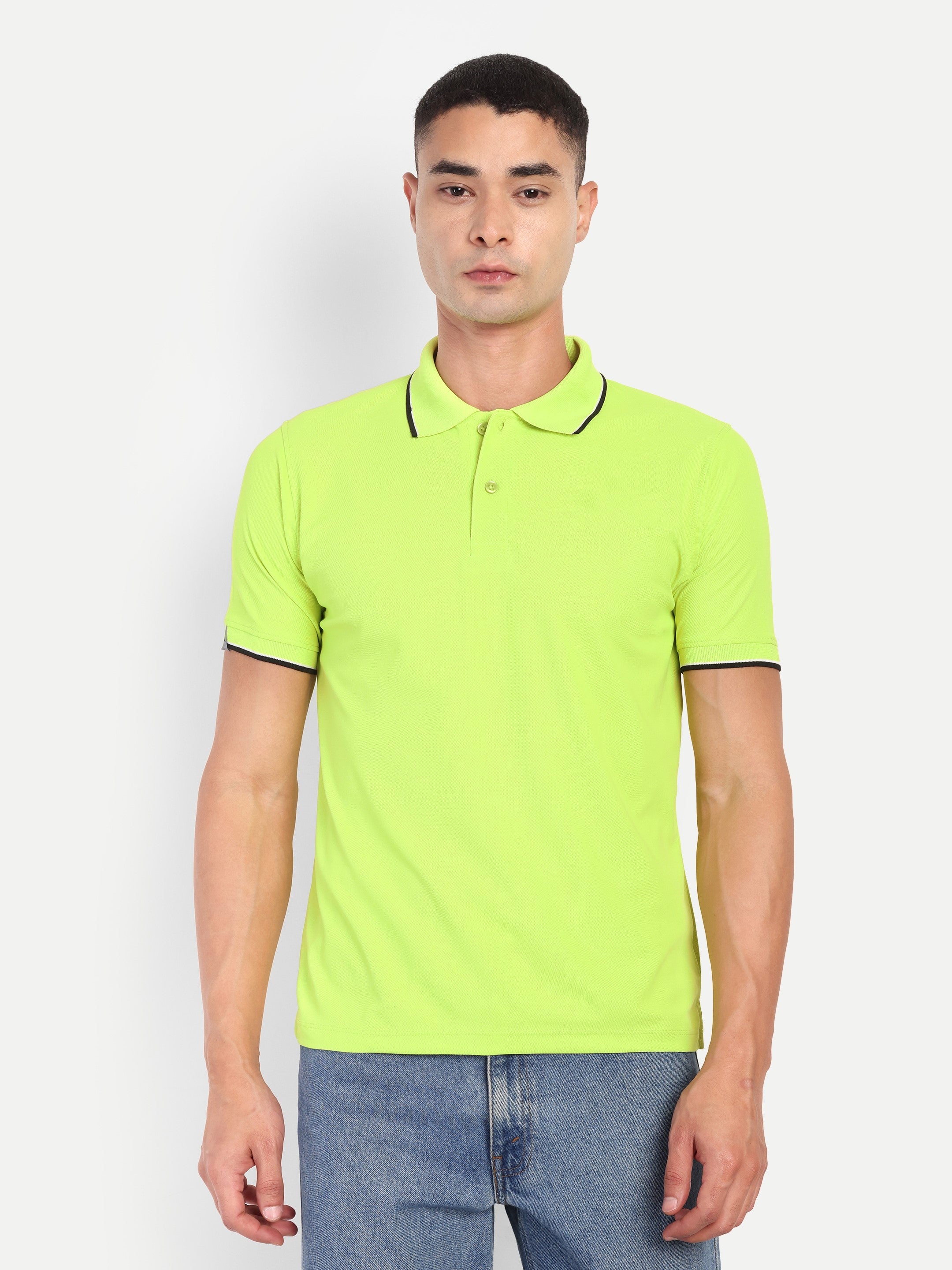 Adventra Polo Half Sleeve Tshirt ADP100 (Yellow)-thumbmail-3