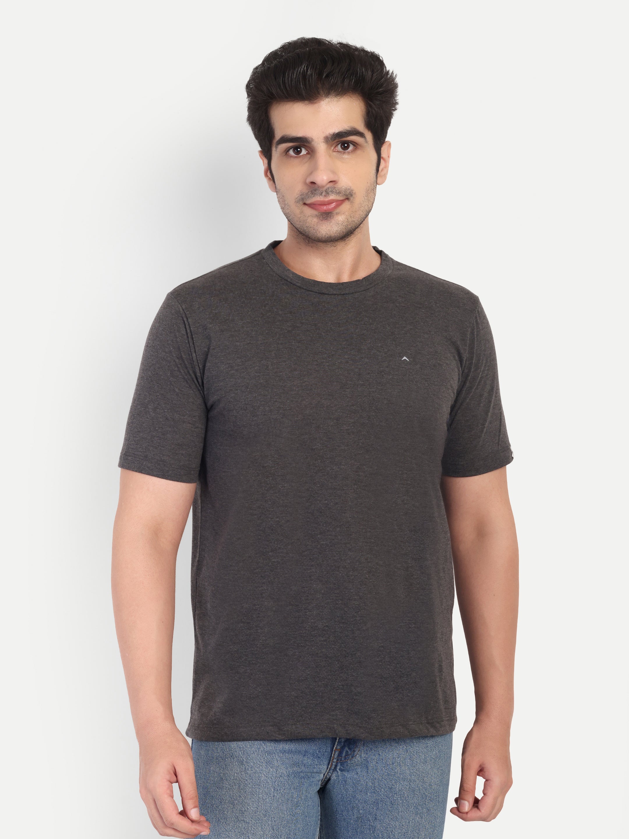 Adventra Basic Round Neck Tee ART104 (Dark Grey)-thumbmail-3