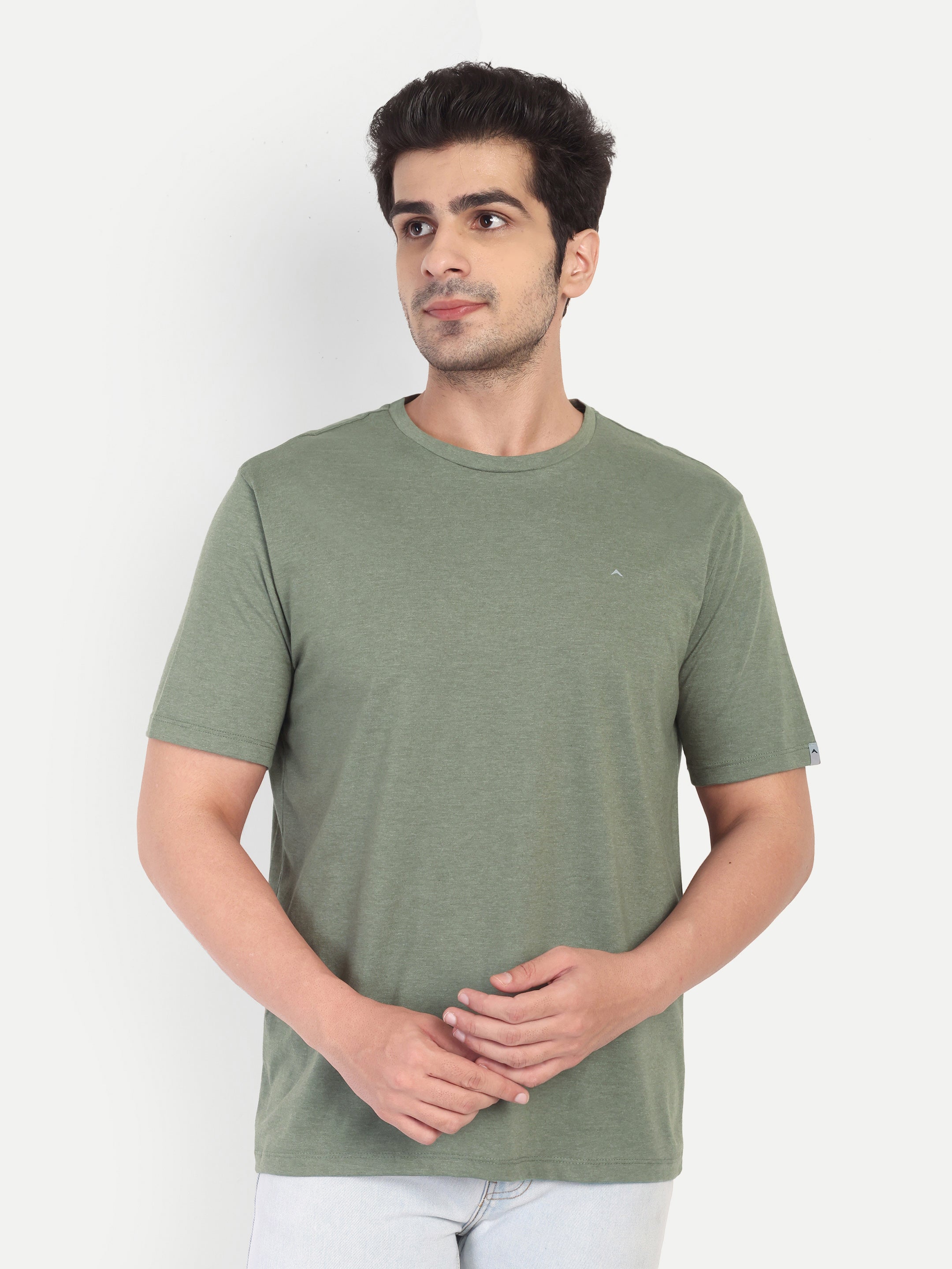 Adventra Basic Round Neck Tee ART104 (Olive)-thumbmail-3